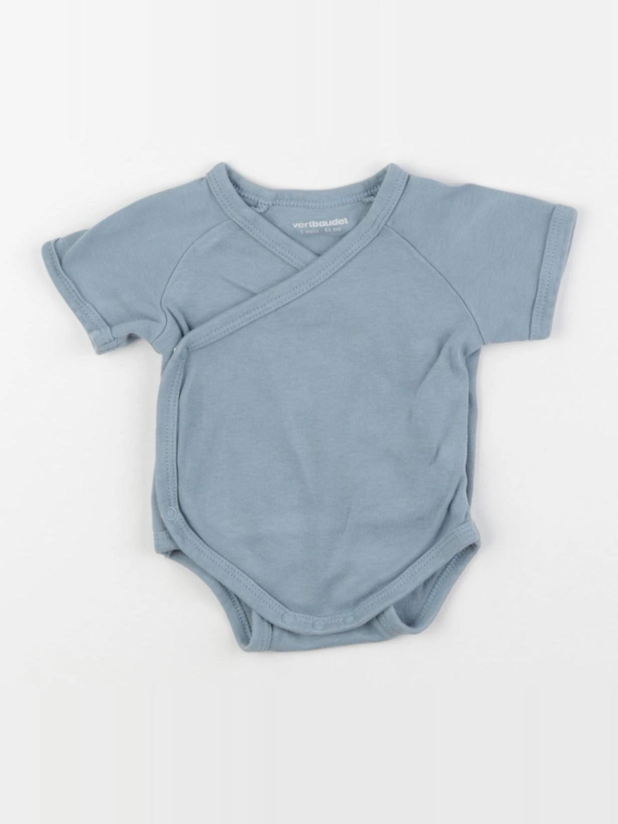 Vertbaudet - body bleu - 1 mois