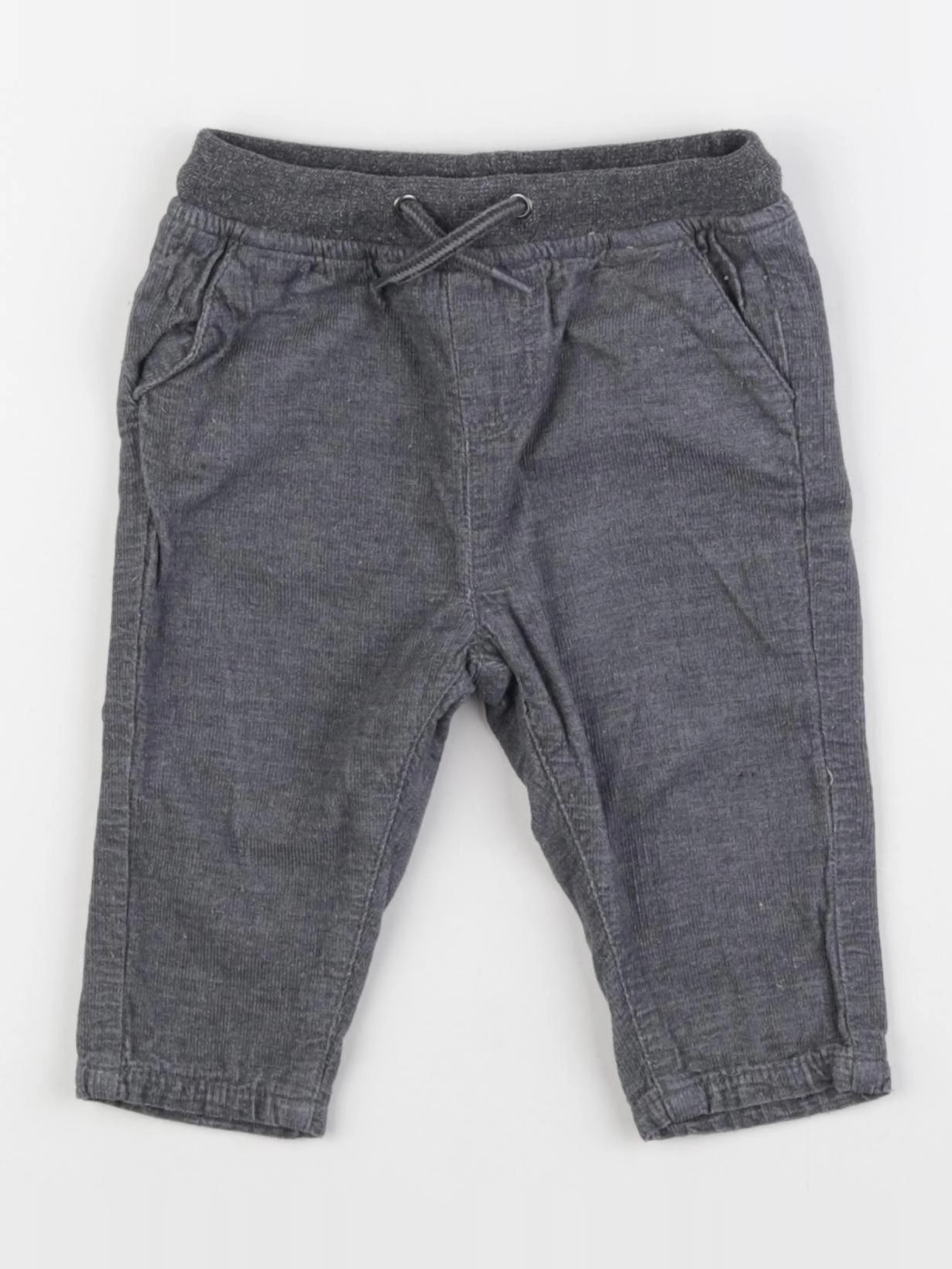 Vertbaudet - pantalon gris - 9 mois