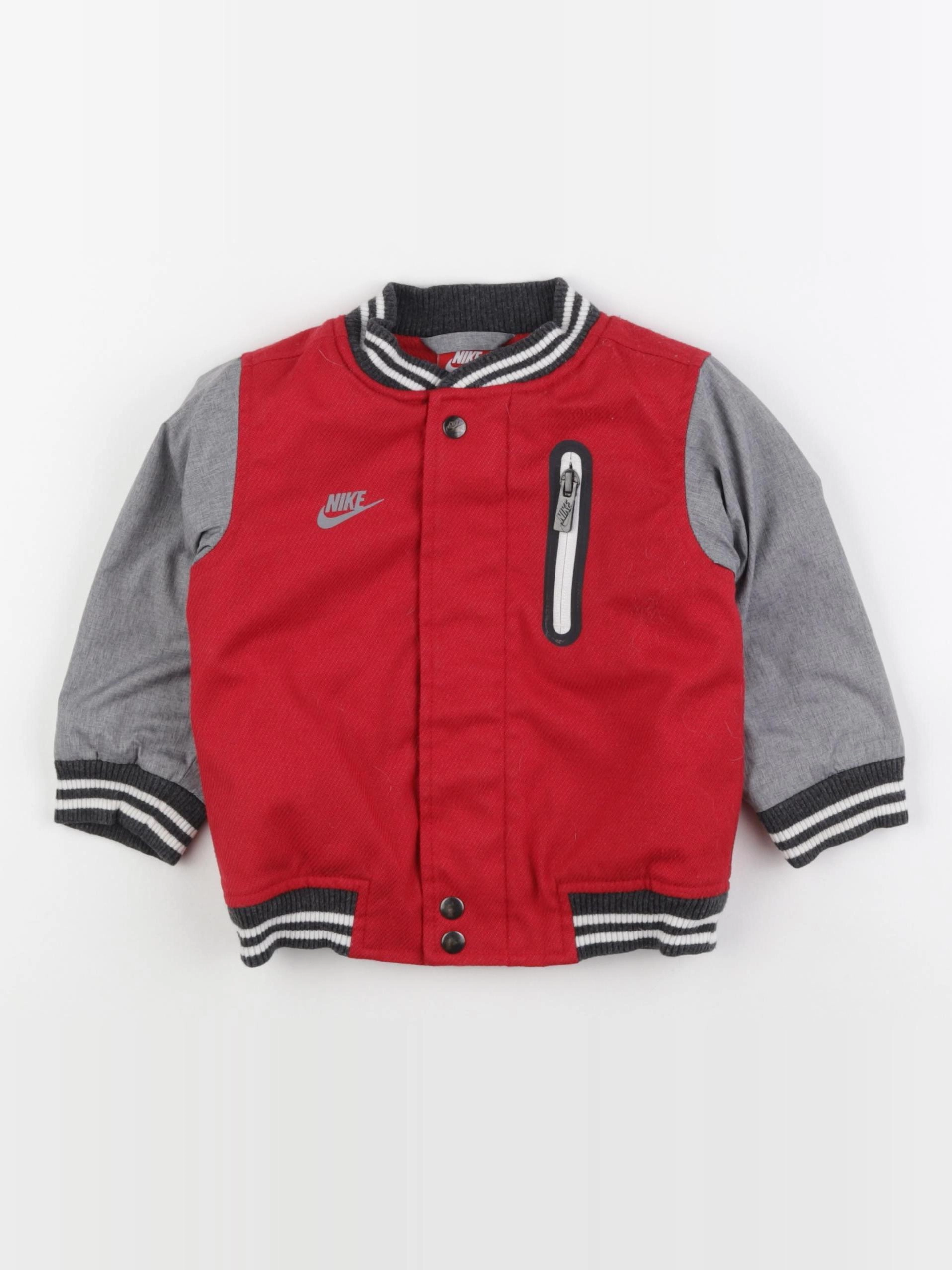 Nike - veste gris, rouge - 12/18 mois
