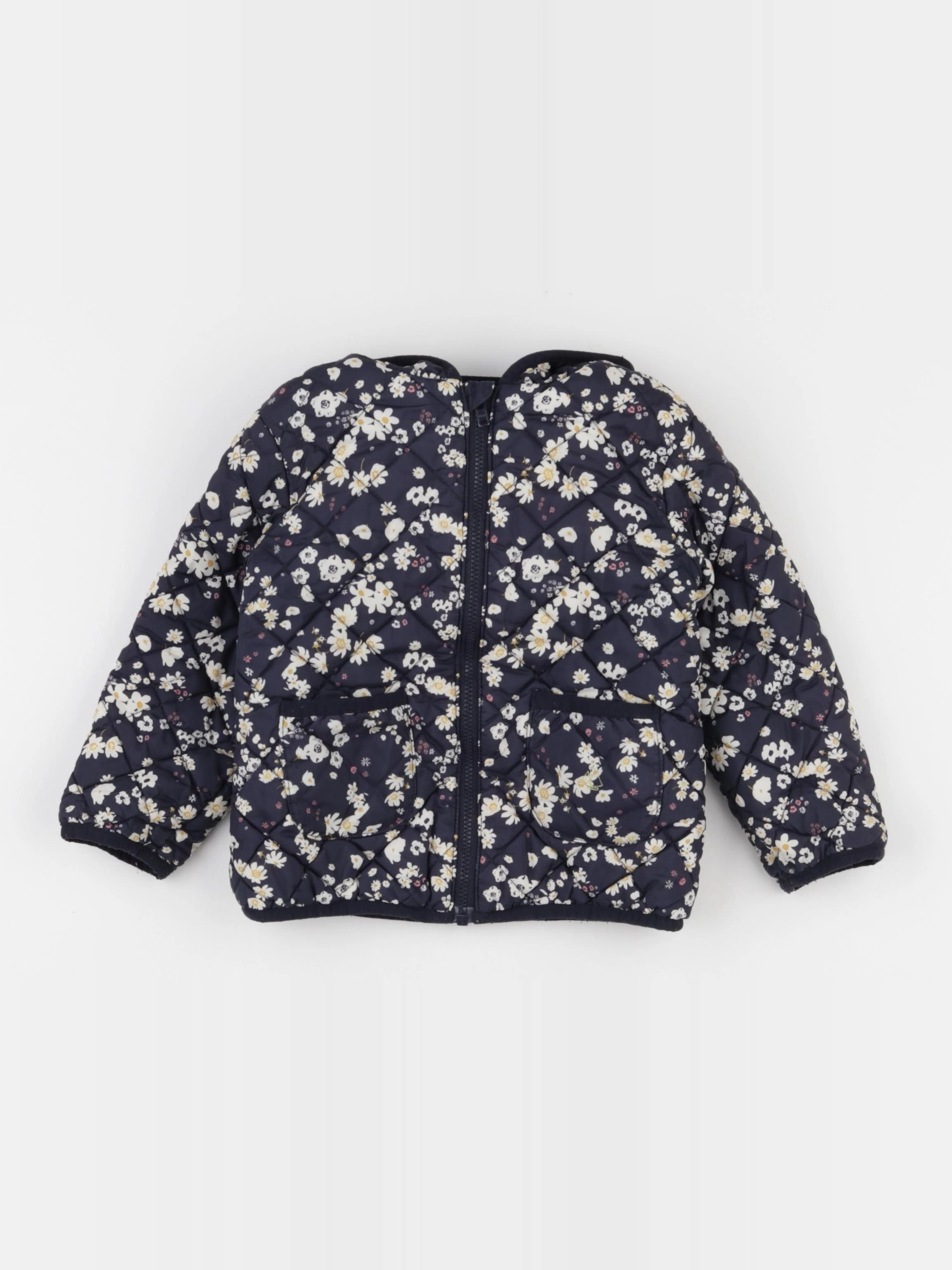 Petit Bateau - doudoune bleu - 24 mois