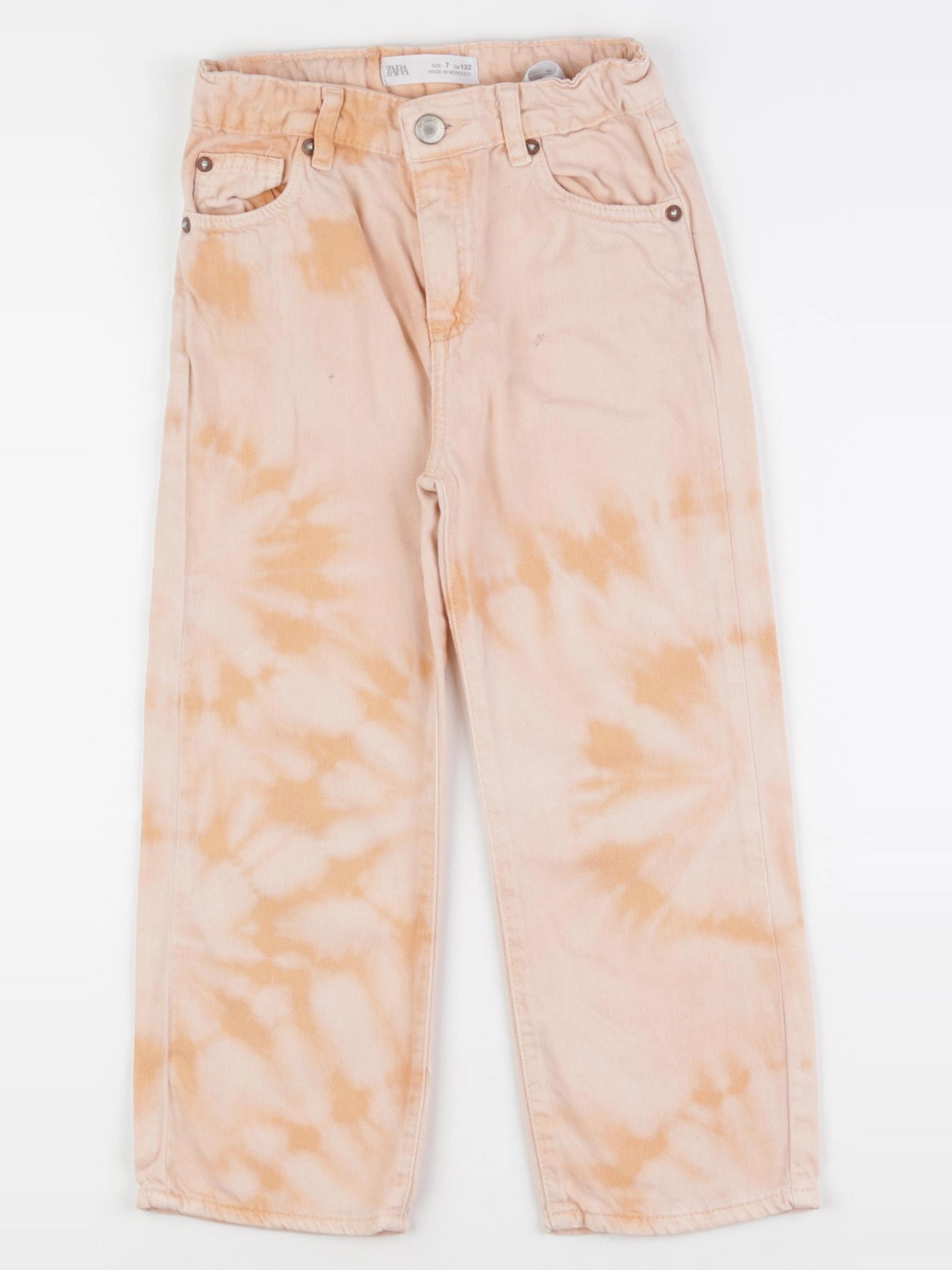 Zara - jean orange - 7 ans