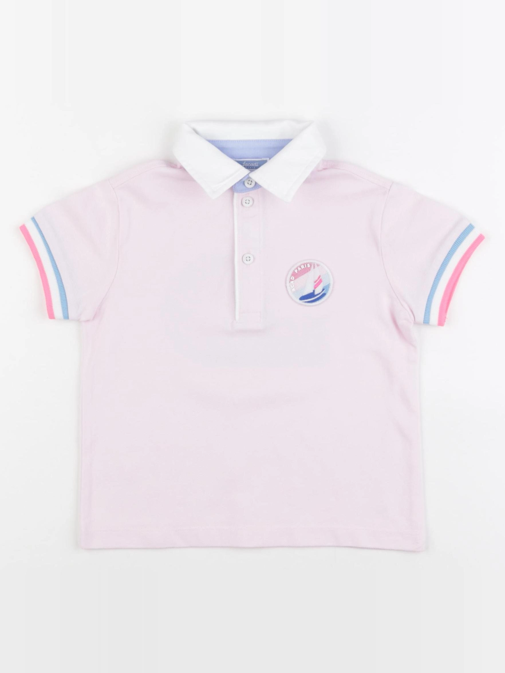 Jacadi - polo imprimé au dos rose - 4 ans