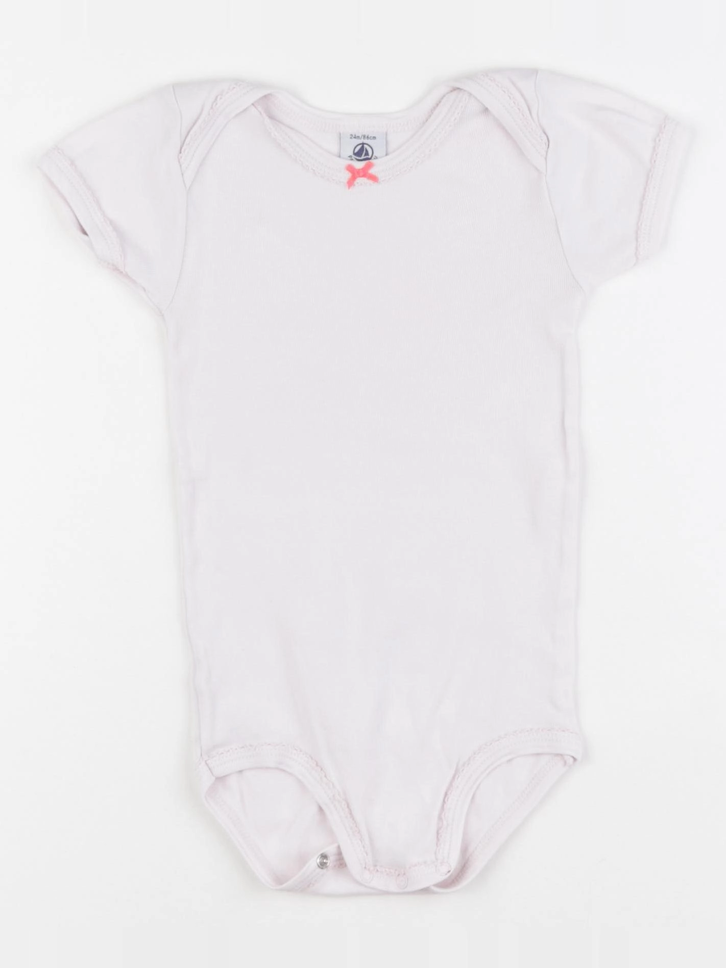 Petit Bateau - body rose - 24 mois