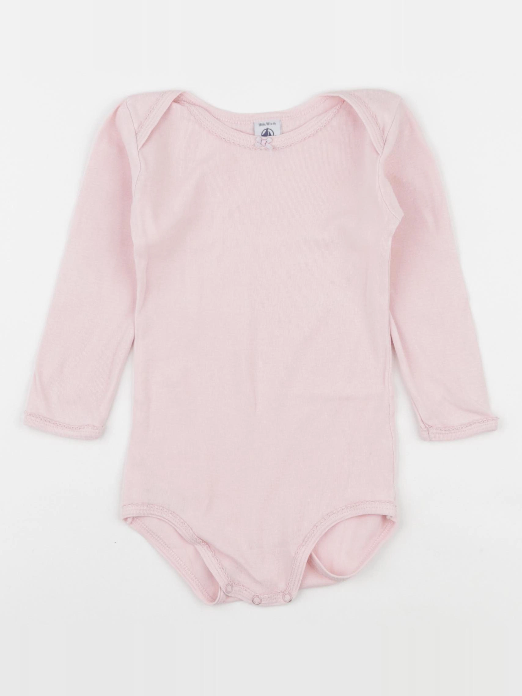 Petit Bateau - body rose - 18 mois