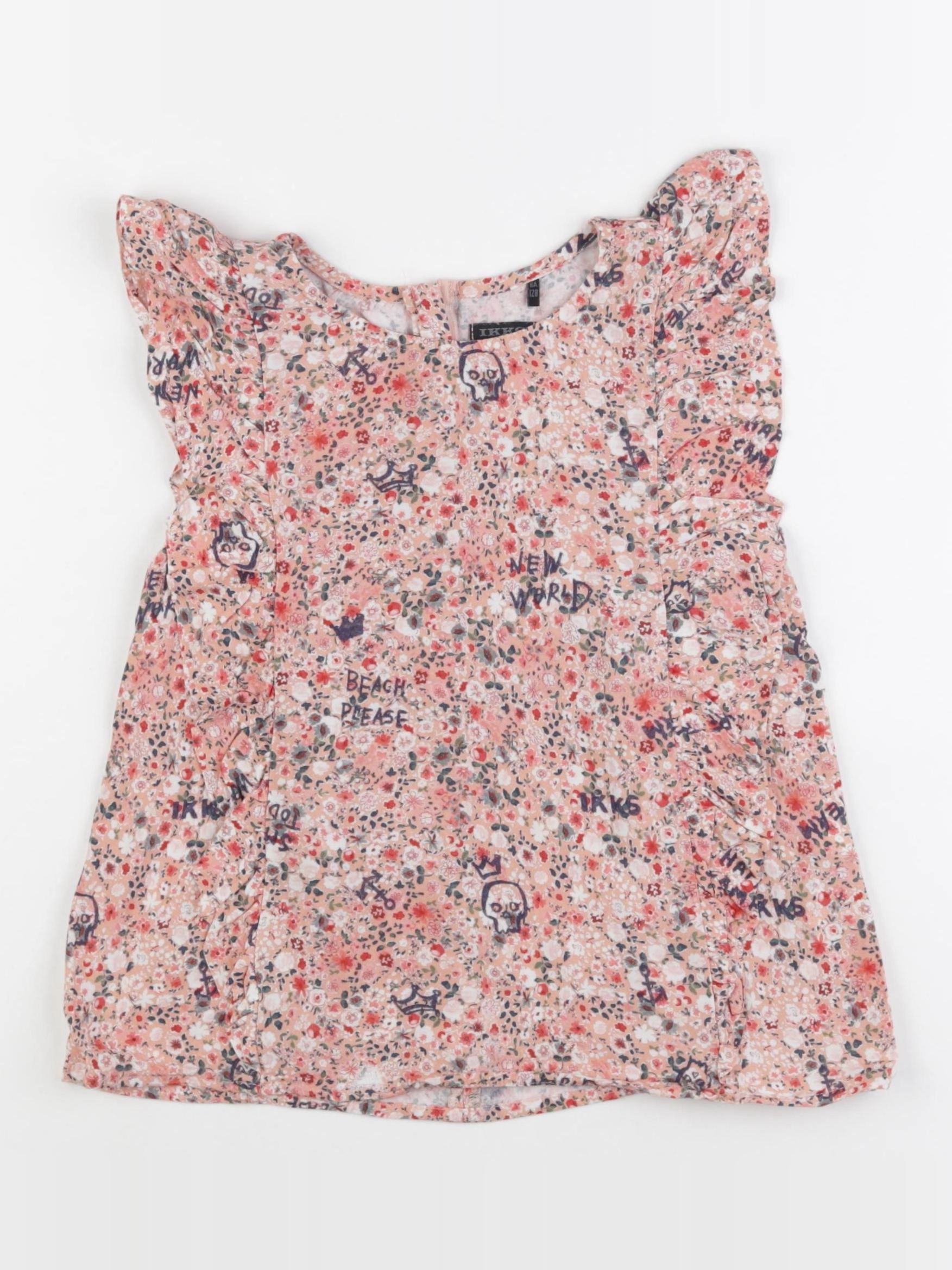 IKKS - blouse rose - 8 ans