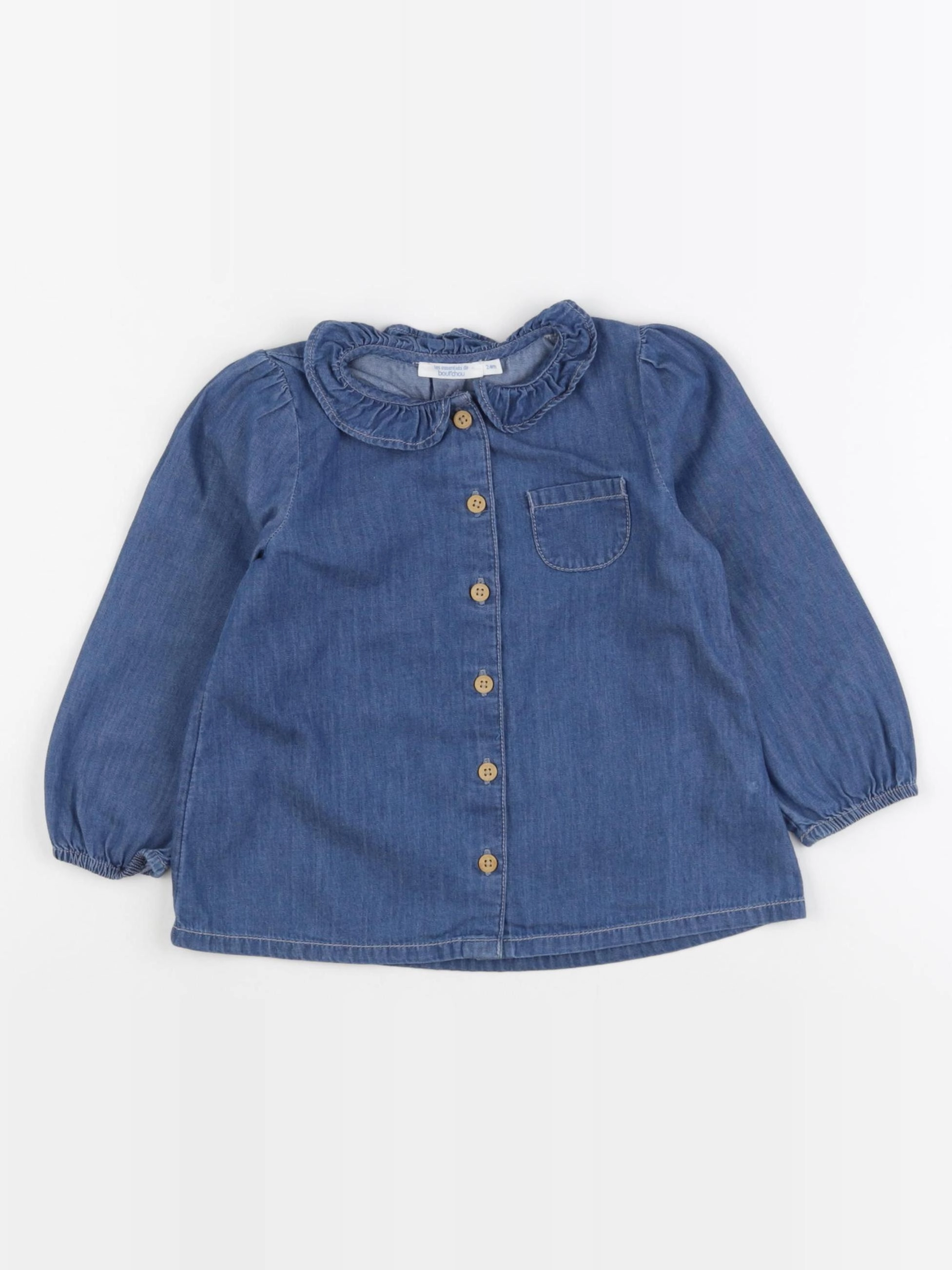 Boutchou - blouse bleu - 24 mois