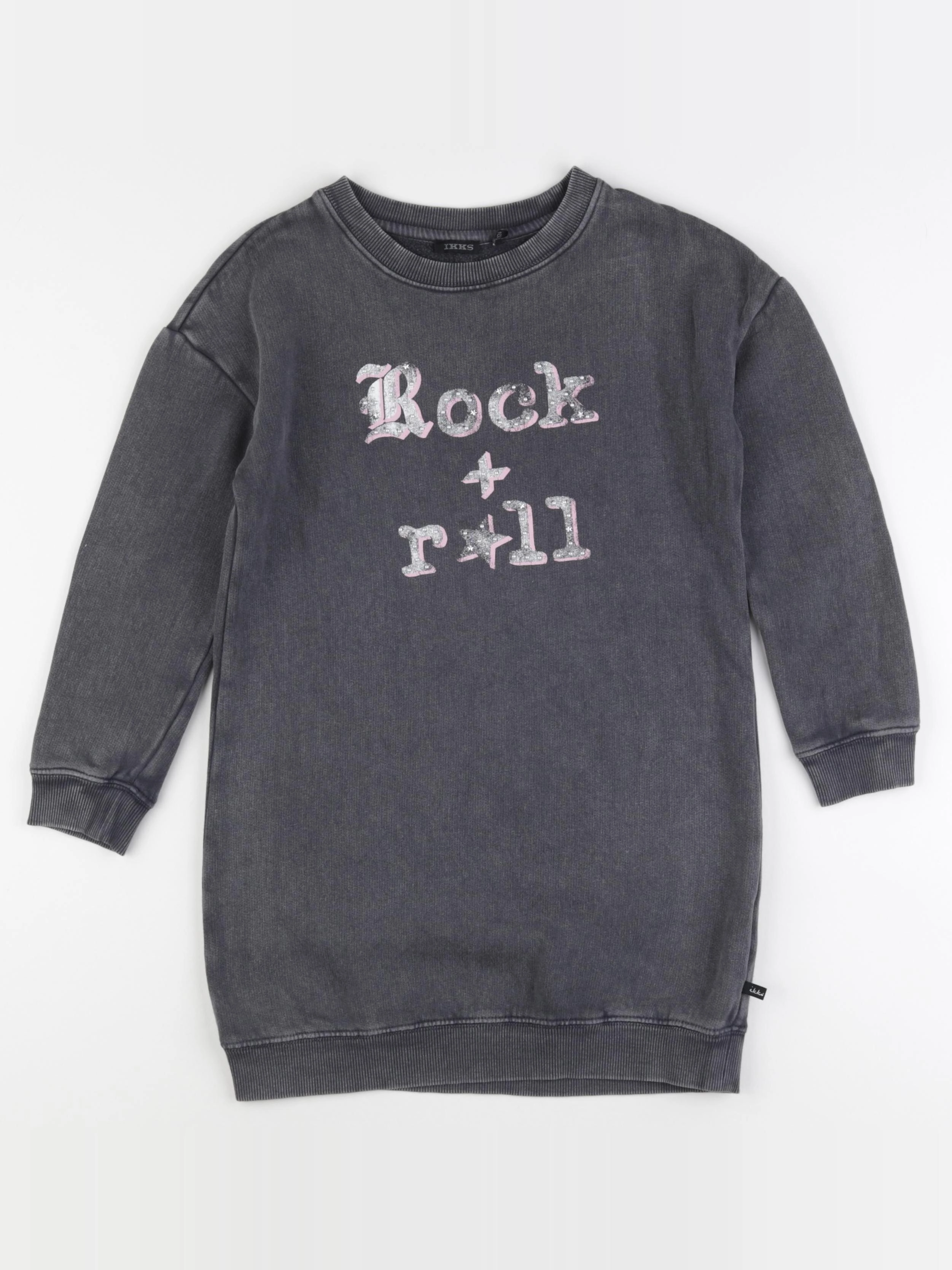 IKKS - robe gris - 8 ans