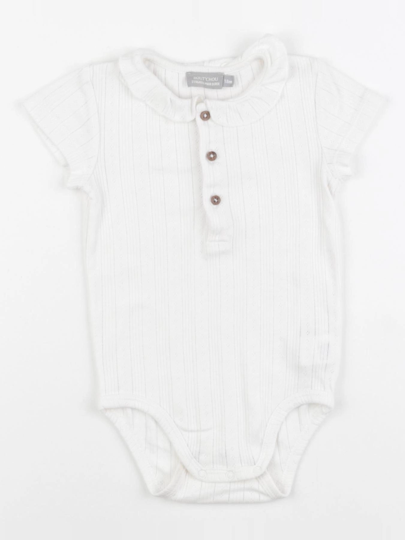 Boutchou - body à col beige - 18 mois