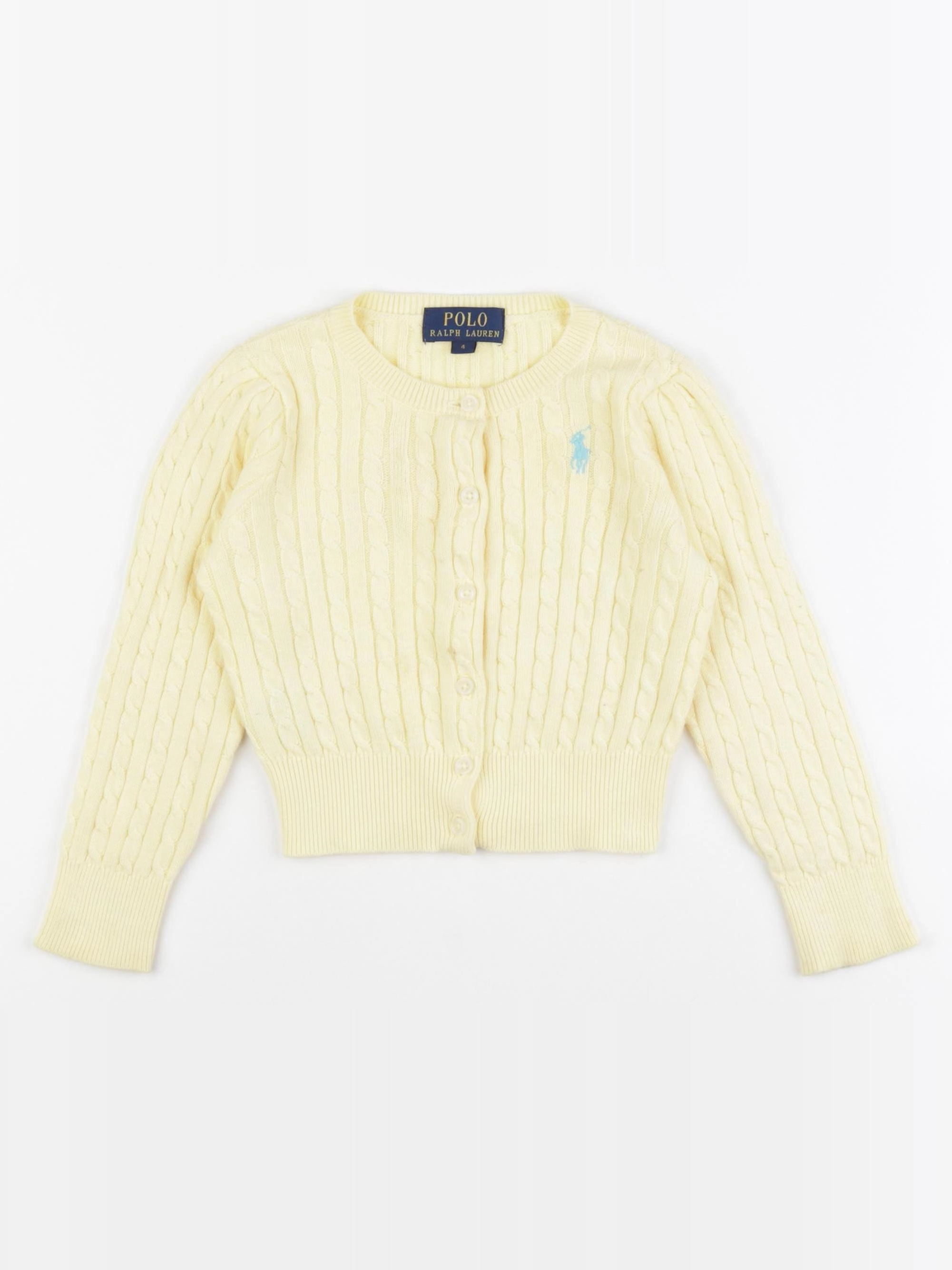 Ralph Lauren - gilet jaune - 4 ans