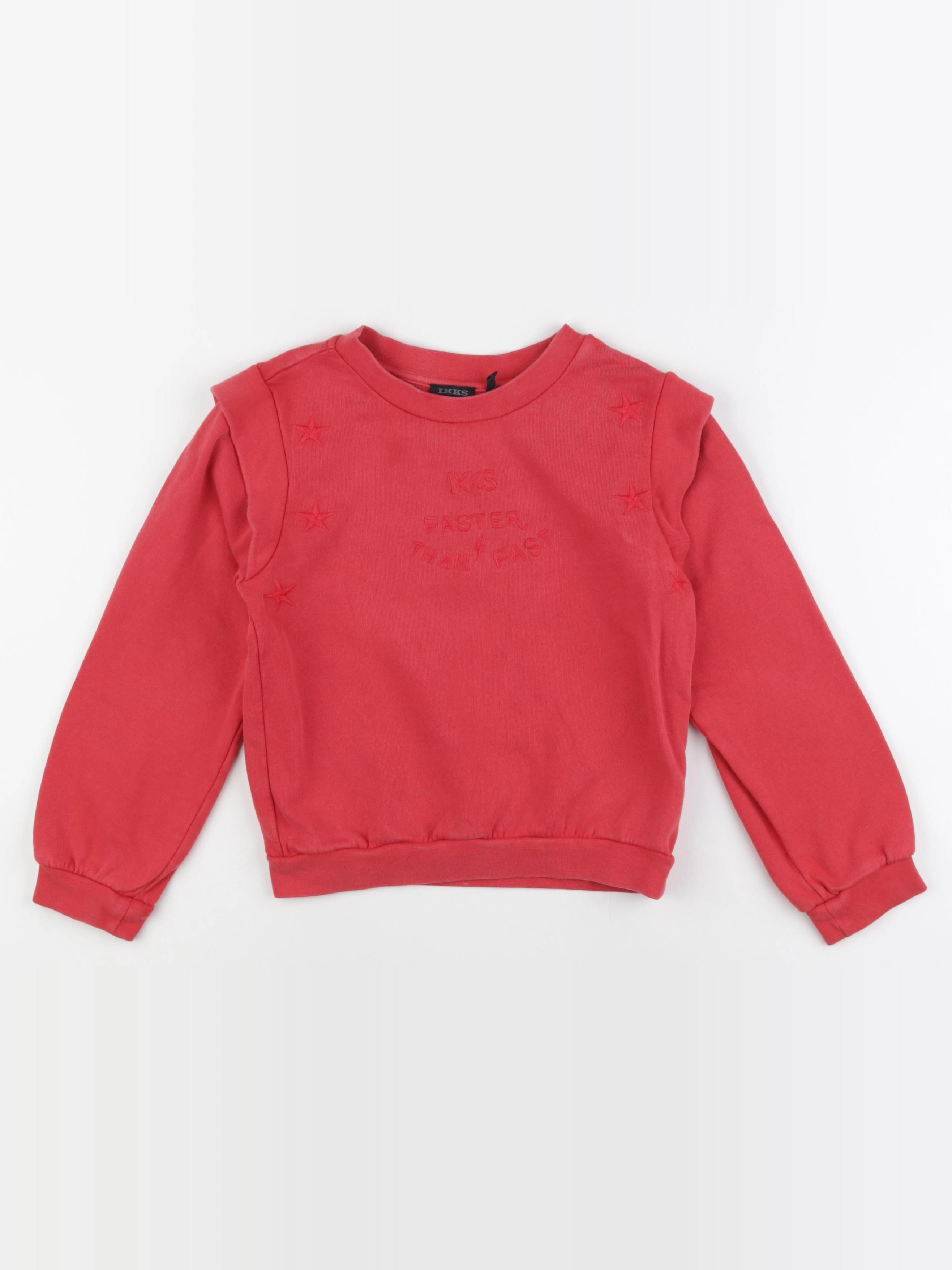 IKKS - sweat rouge - 8 ans