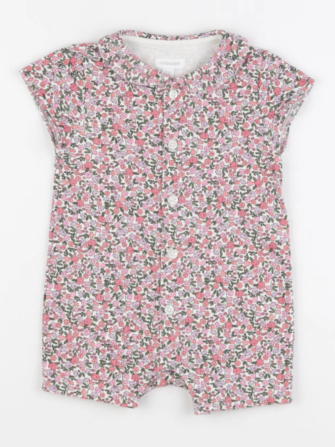 Vertbaudet - combinaison multicolore - 9 mois