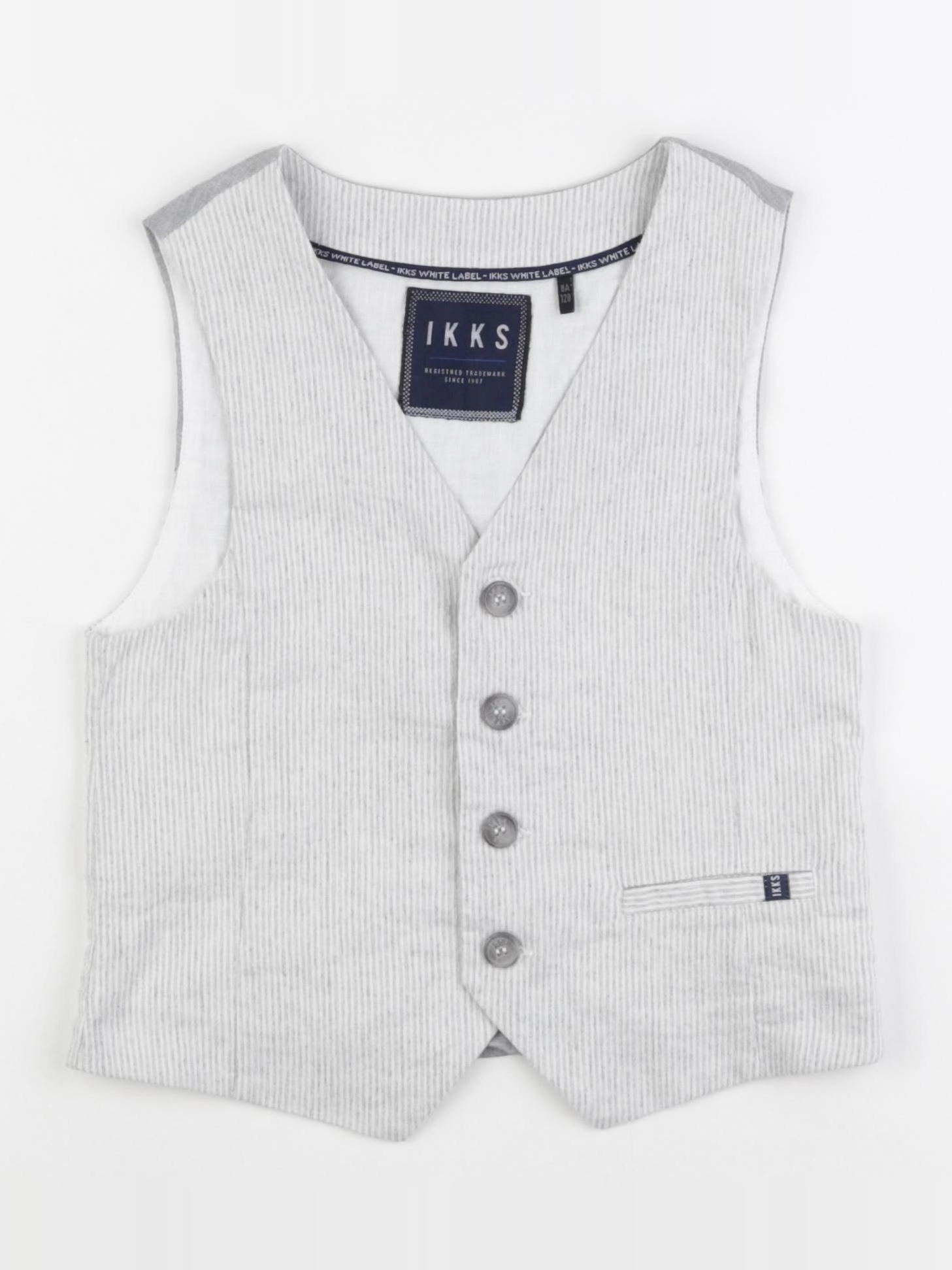 IKKS - gilet gris - 8 ans