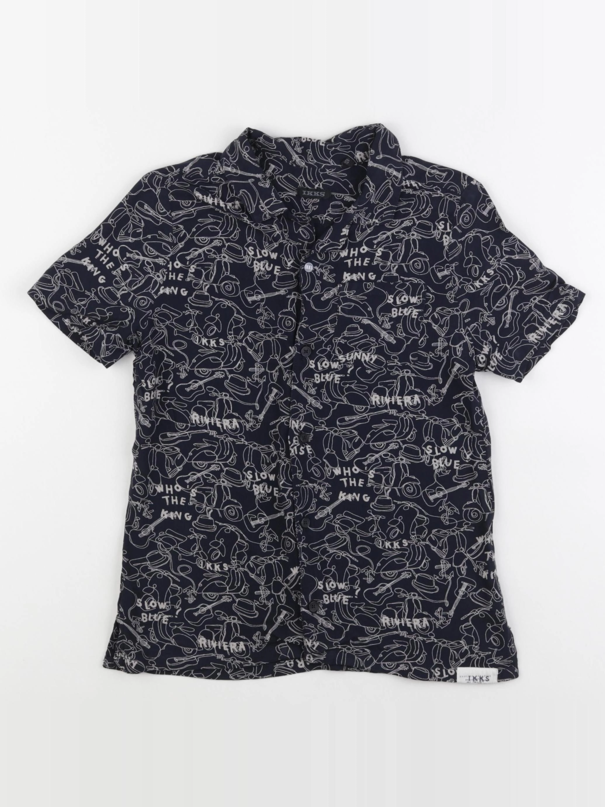 IKKS - chemise noir - 8 ans