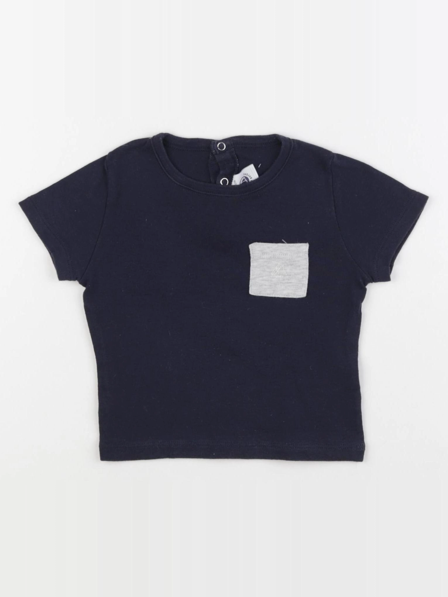 Petit Bateau - tee-shirt bleu - 18 mois