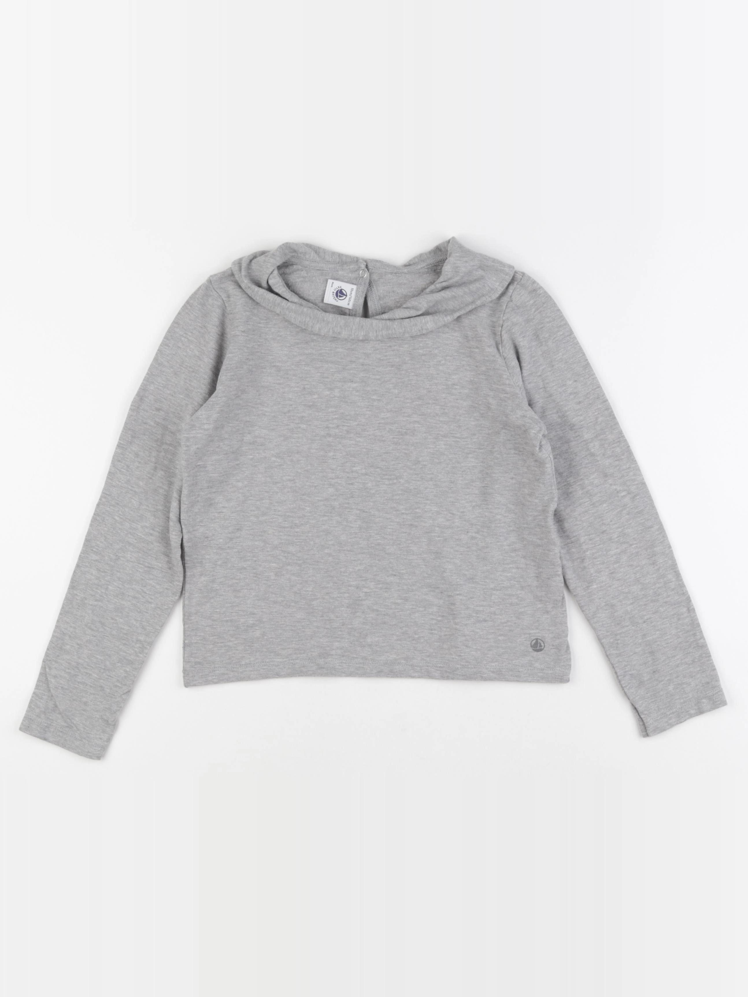 Petit Bateau - tee-shirt gris - 10 ans