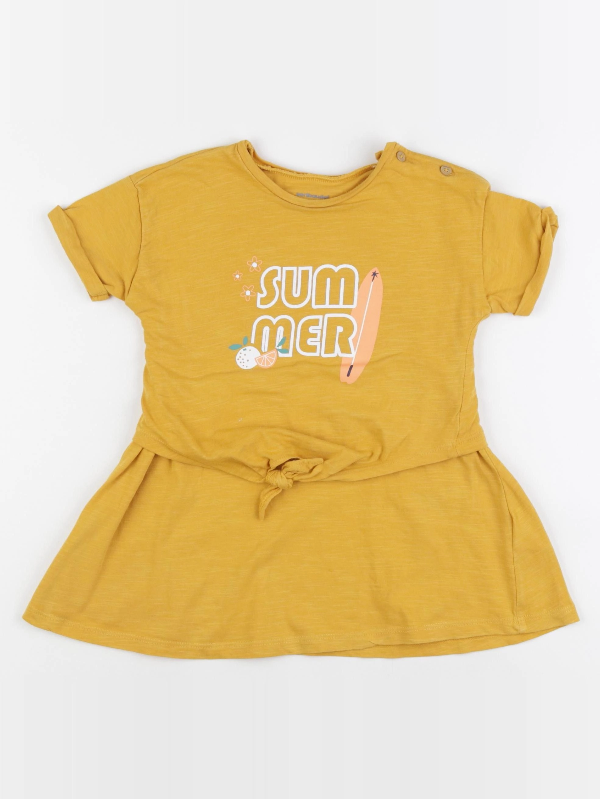 Vertbaudet - robe jaune - 36 mois