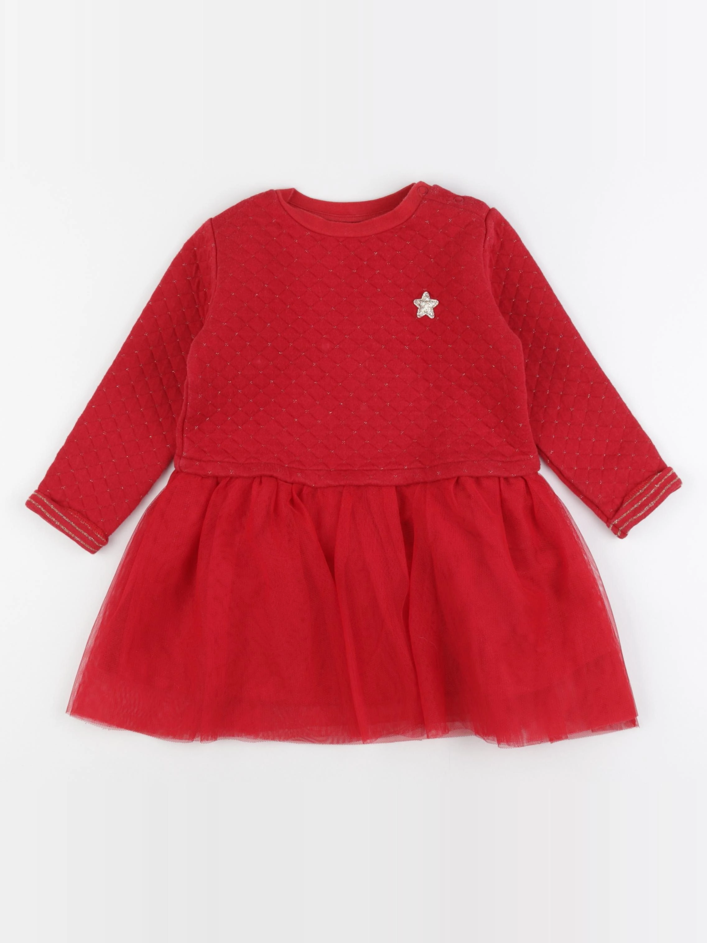 Vertbaudet - robe rouge - 3 ans