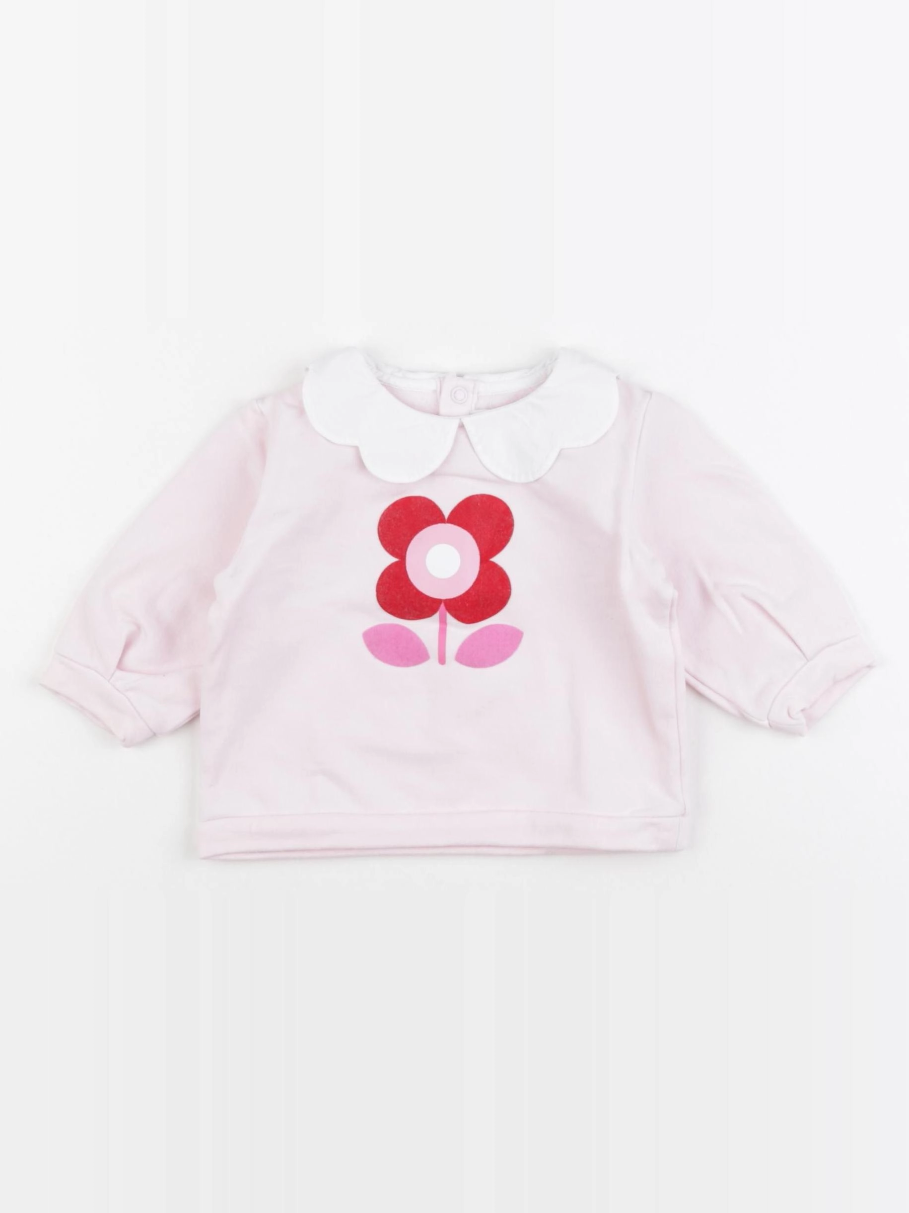 Jacadi - sweat rose - 6 mois