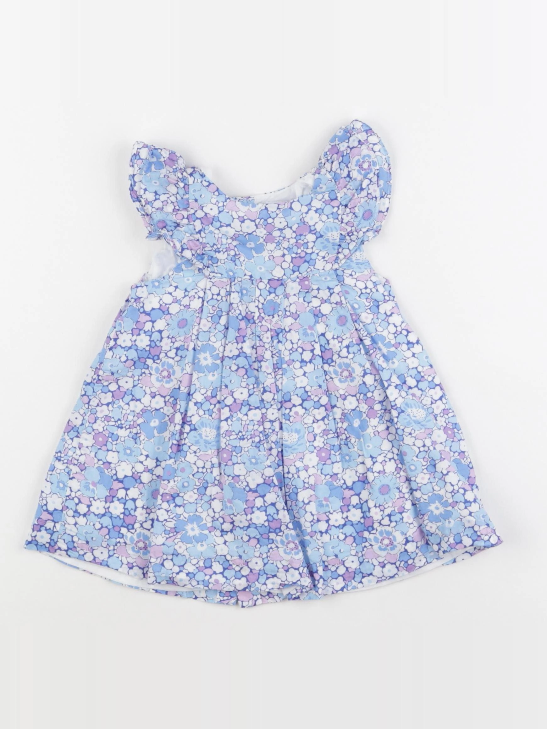 Jacadi - robe liberty bleu - 12 mois