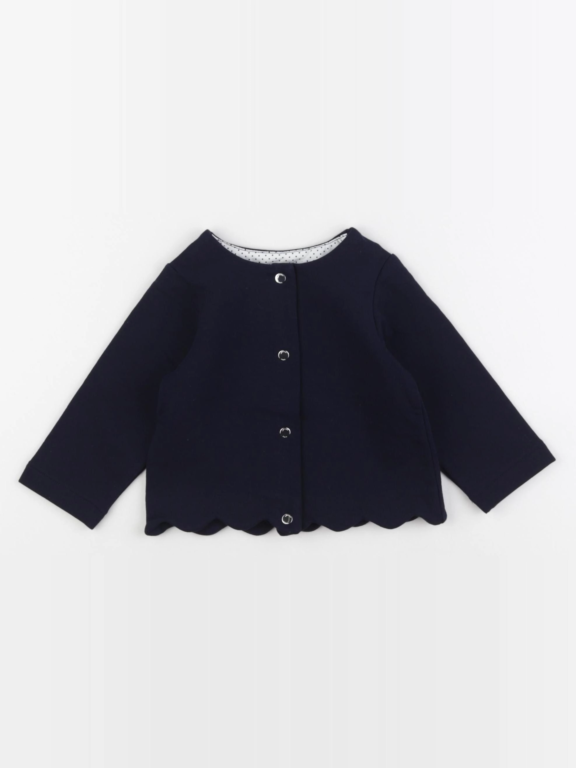 Jacadi - sweat bleu - 12 mois