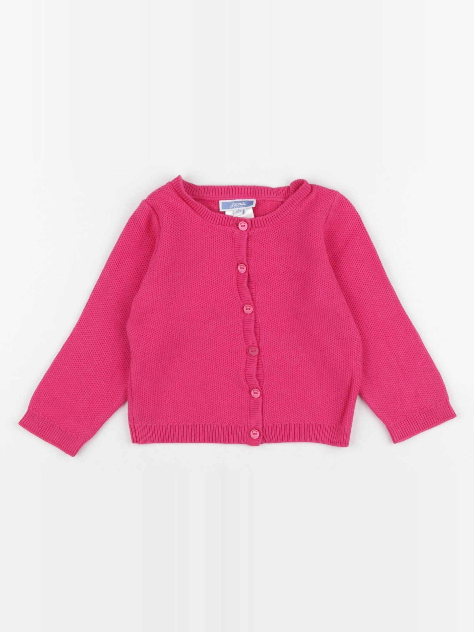 Jacadi - gilet rose - 24 mois