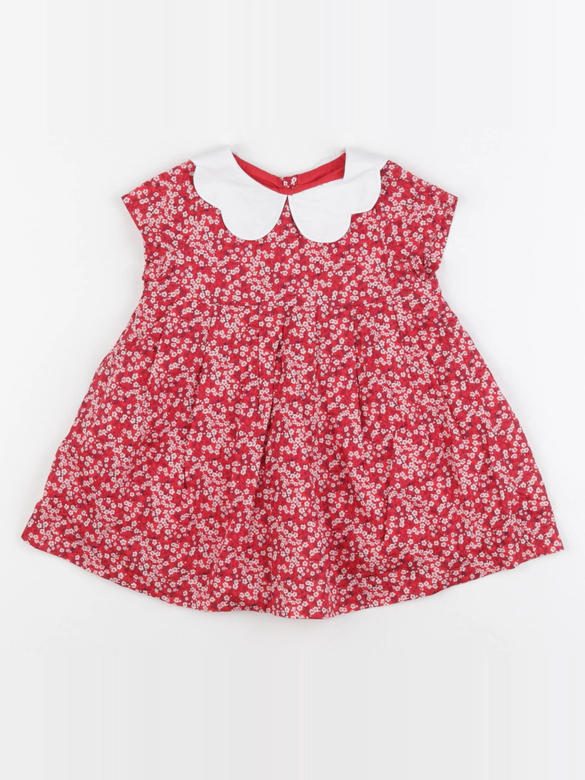 Jacadi - robe liberty rouge - 12 mois
