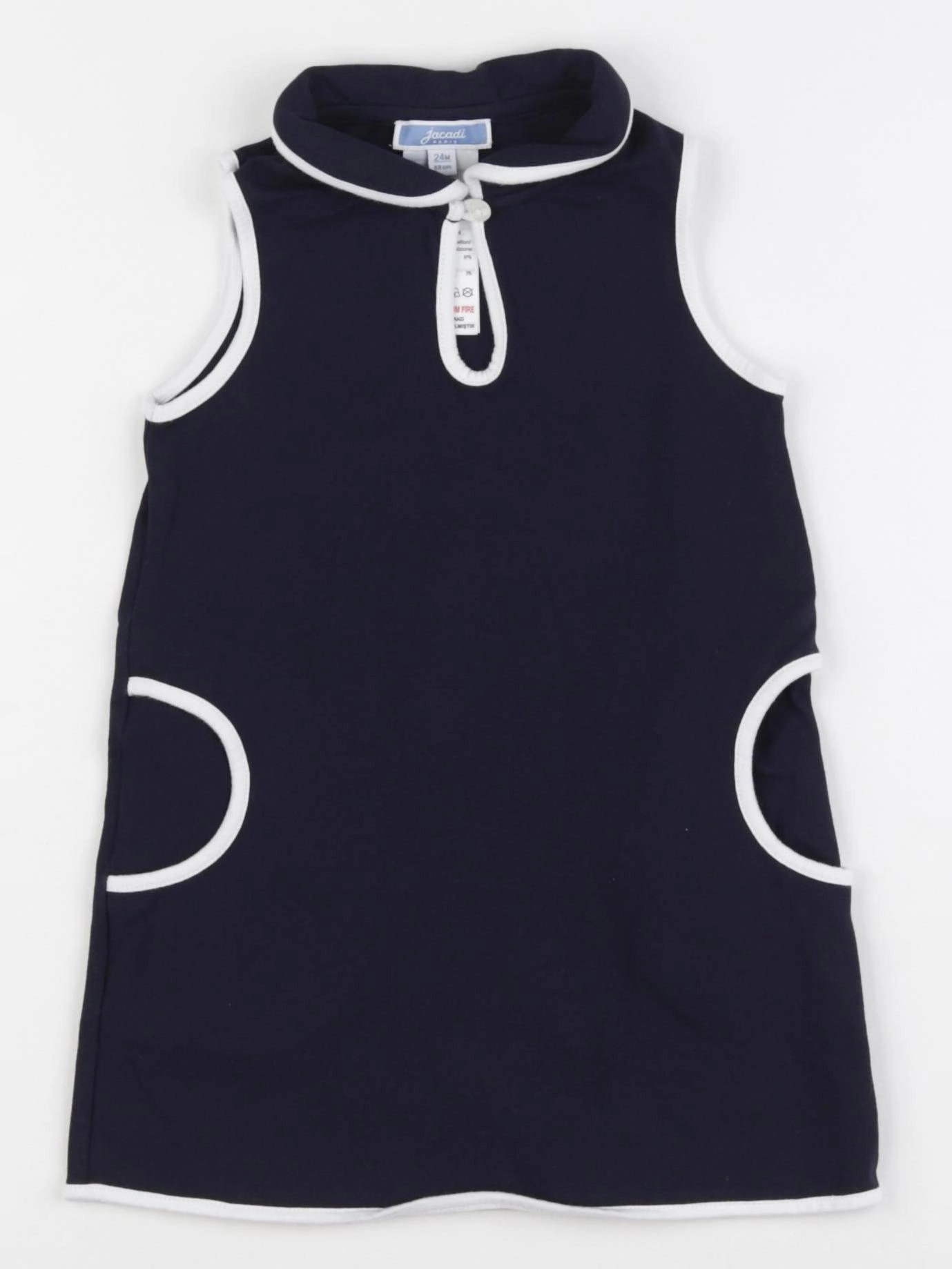 Jacadi - robe bleu - 24 mois