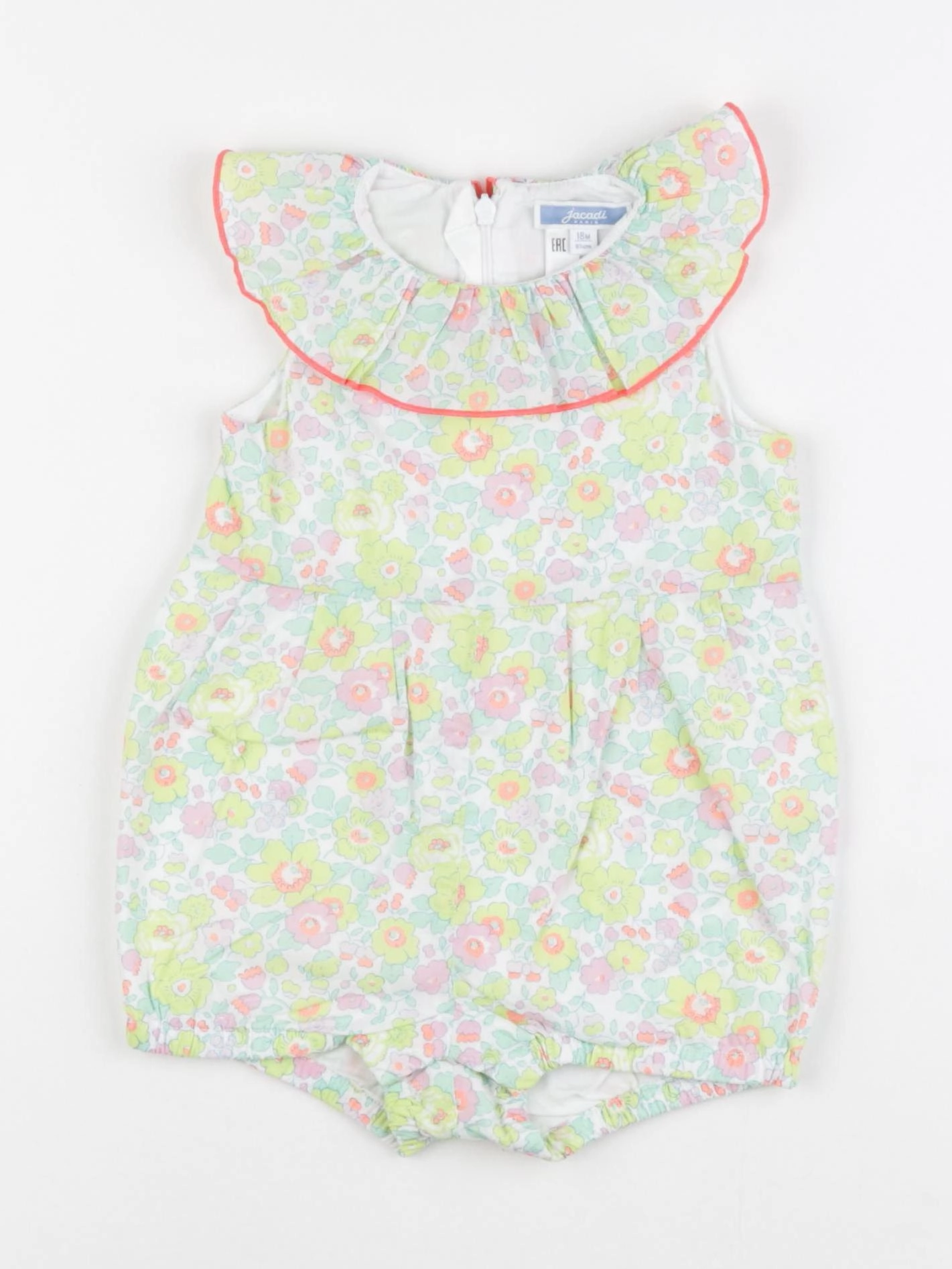 Jacadi - combinaison liberty multicolore - 18 mois