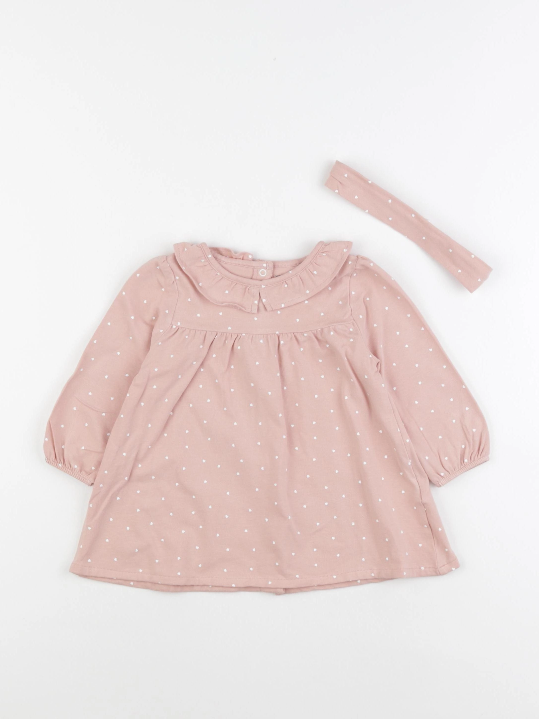 Vertbaudet - robe rose - 12 mois