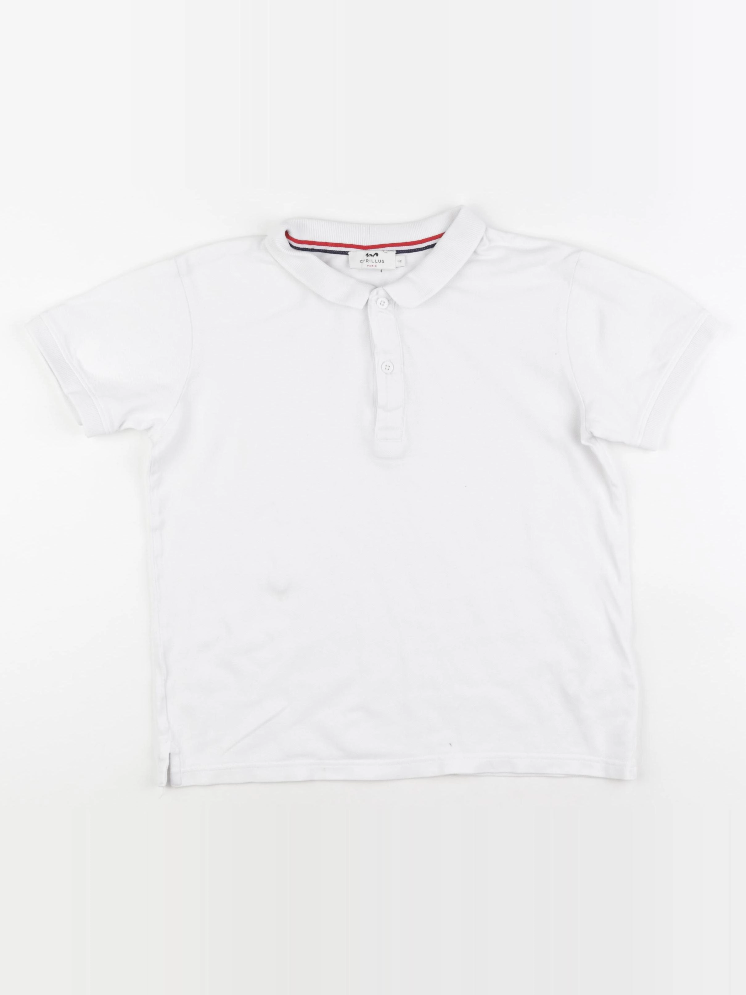 Cyrillus - polo blanc - 12 ans