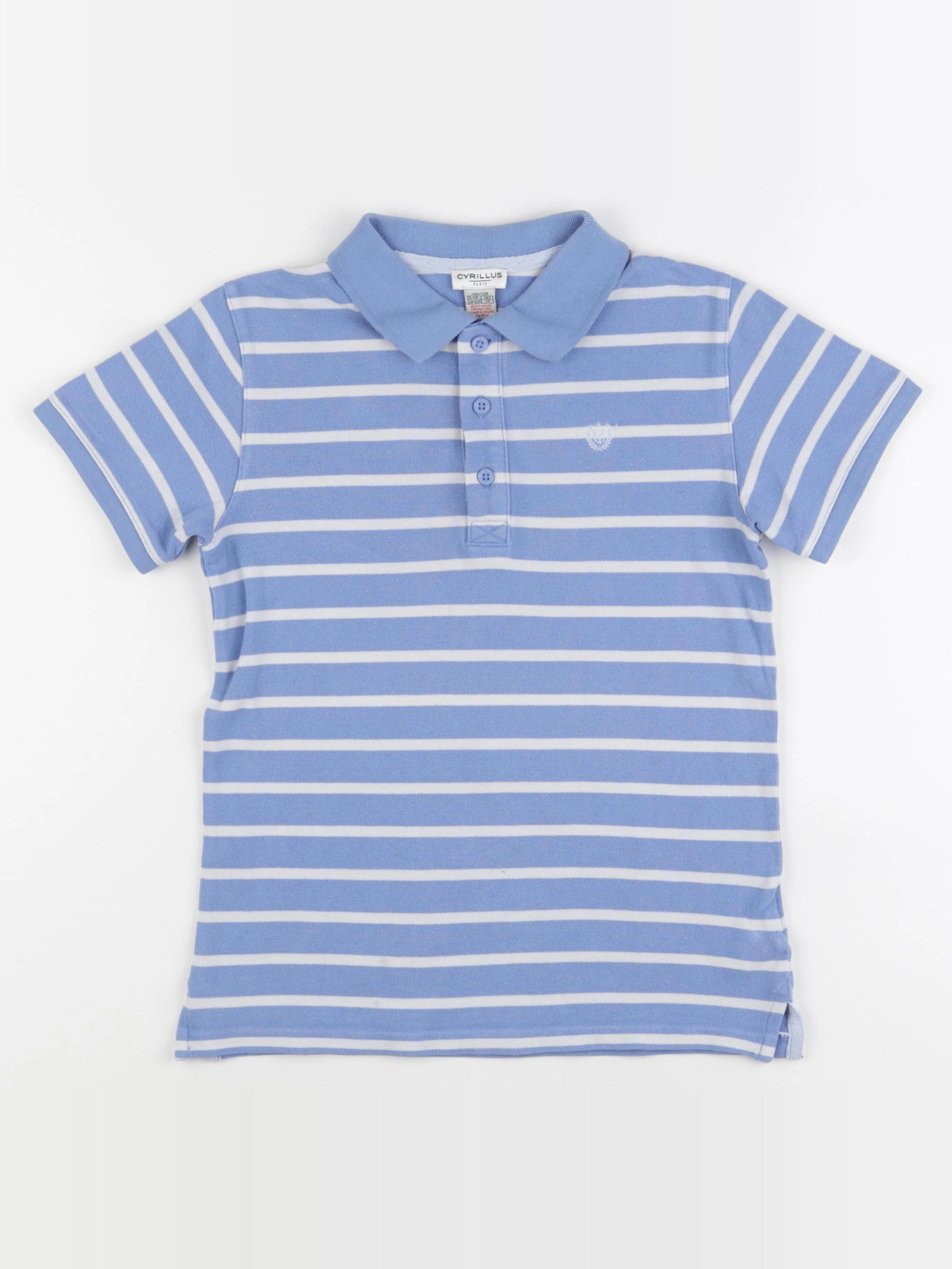 Cyrillus - polo bleu - 10 ans