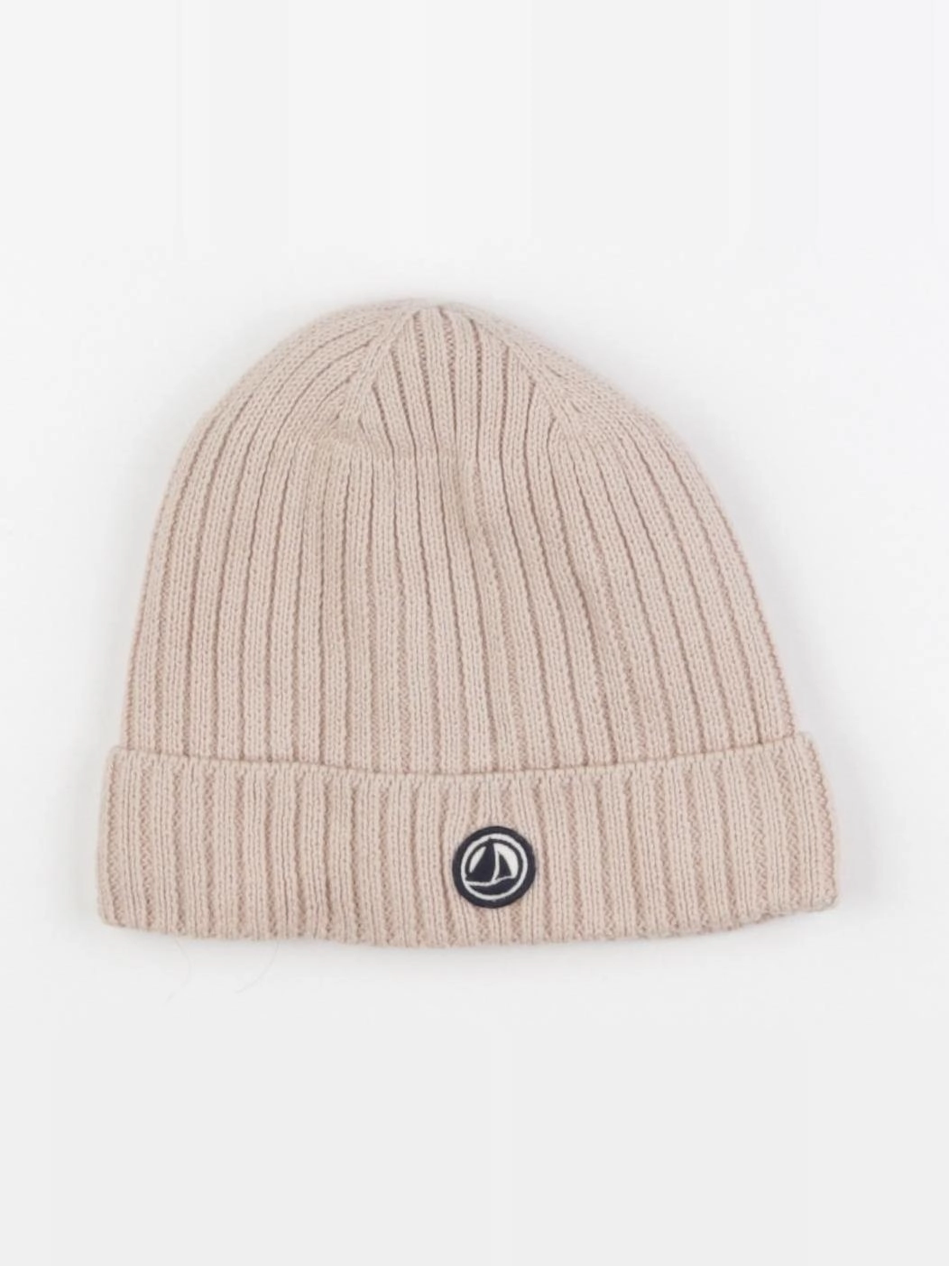 Petit Bateau - bonnet beige - 6/8 ans