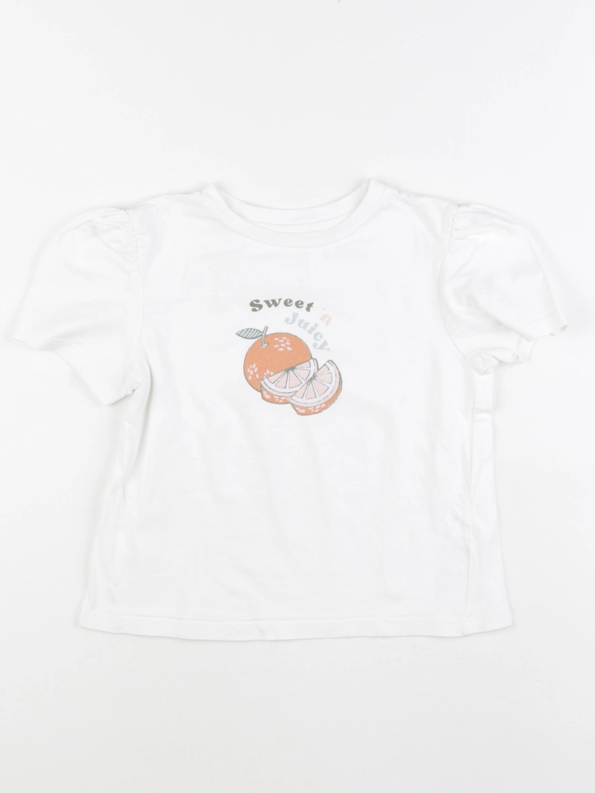 Cyrillus - tee-shirt blanc - 8 ans