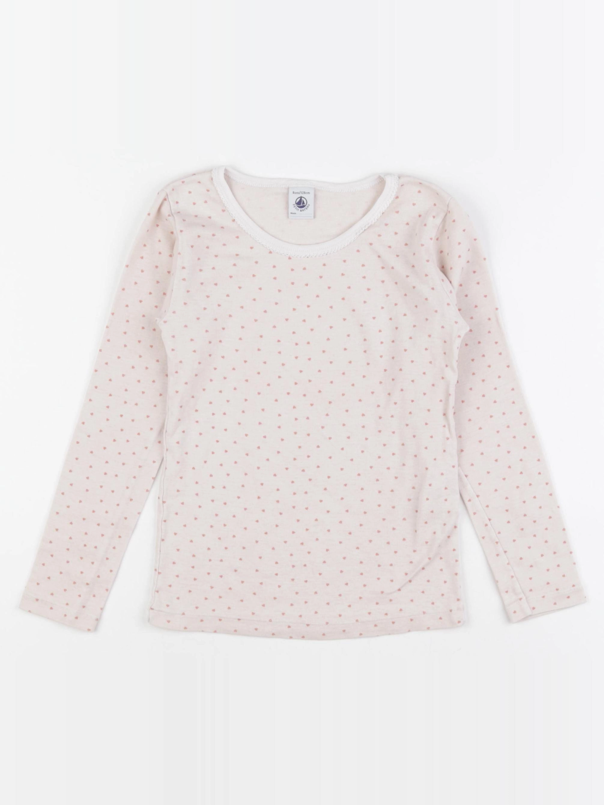 Petit Bateau - maillot de corps rose - 8 ans