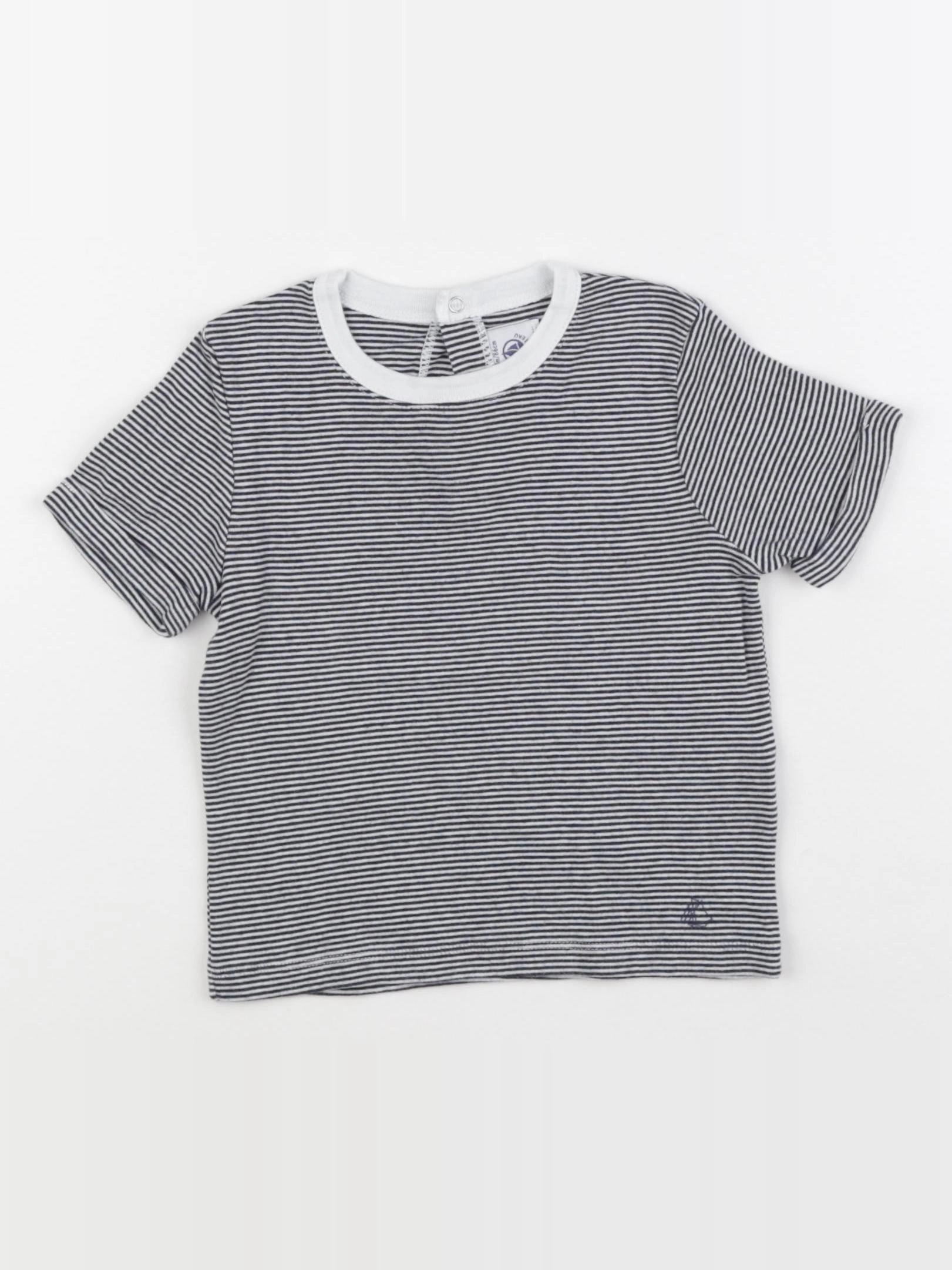 Petit Bateau - maillot de corps bleu - 24 mois