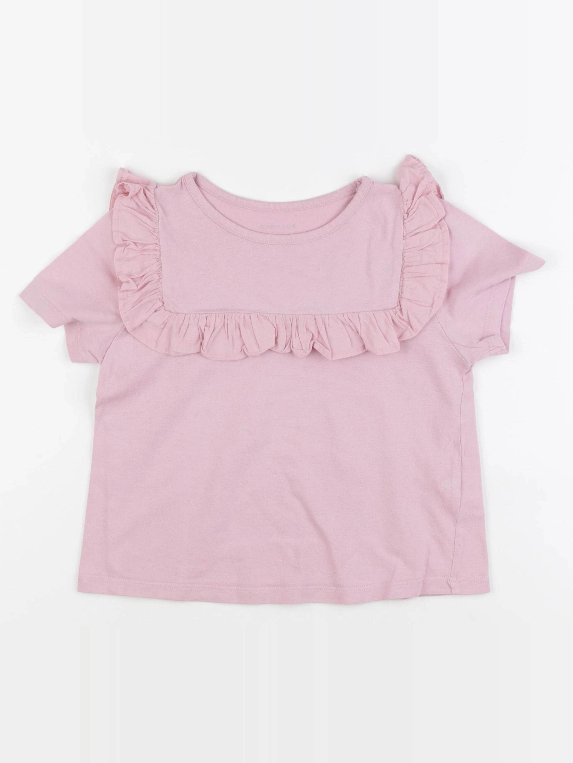 Cyrillus - tee-shirt rose - 8 ans