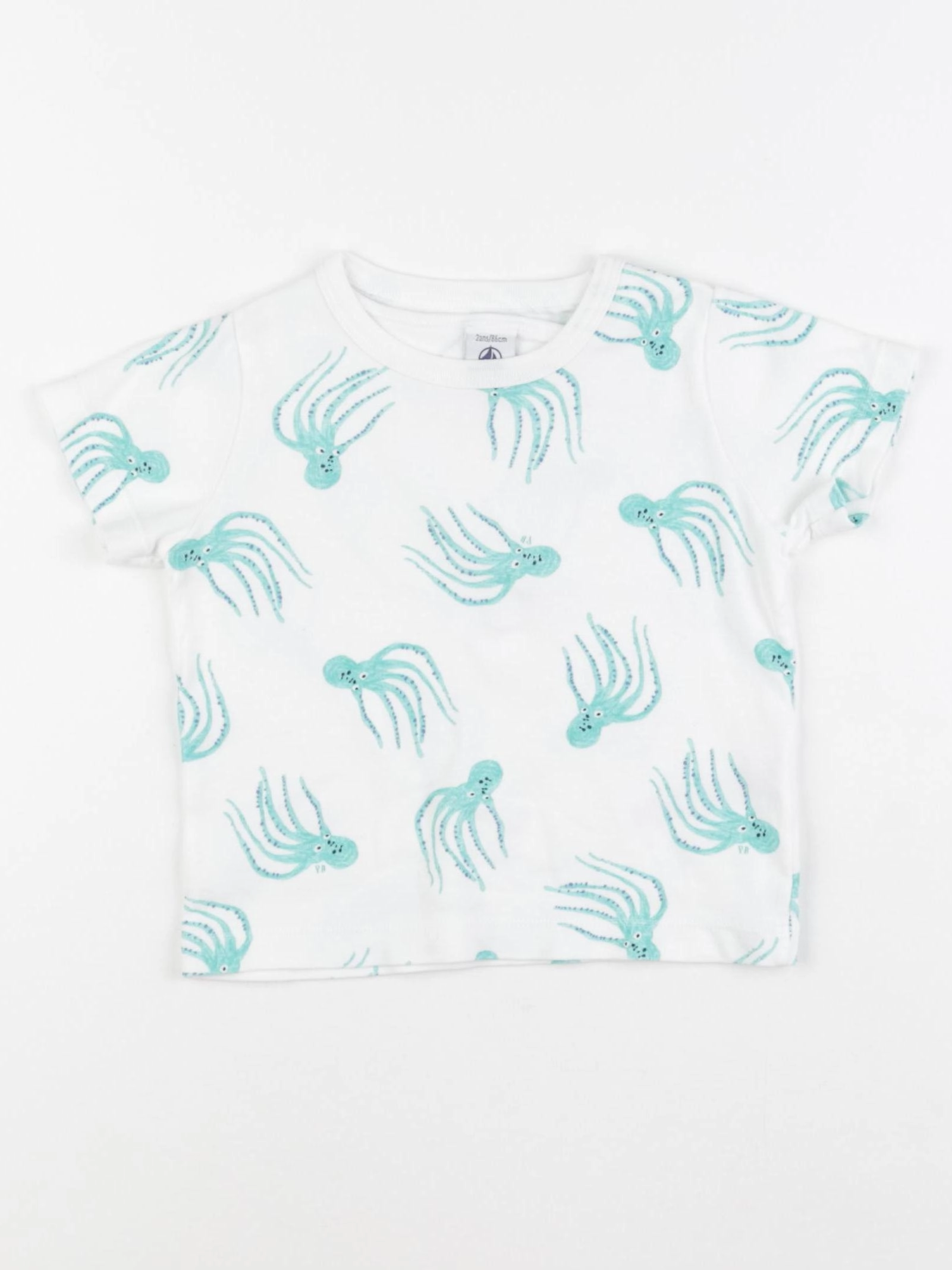 Petit Bateau - tee-shirt blanc - 24 mois