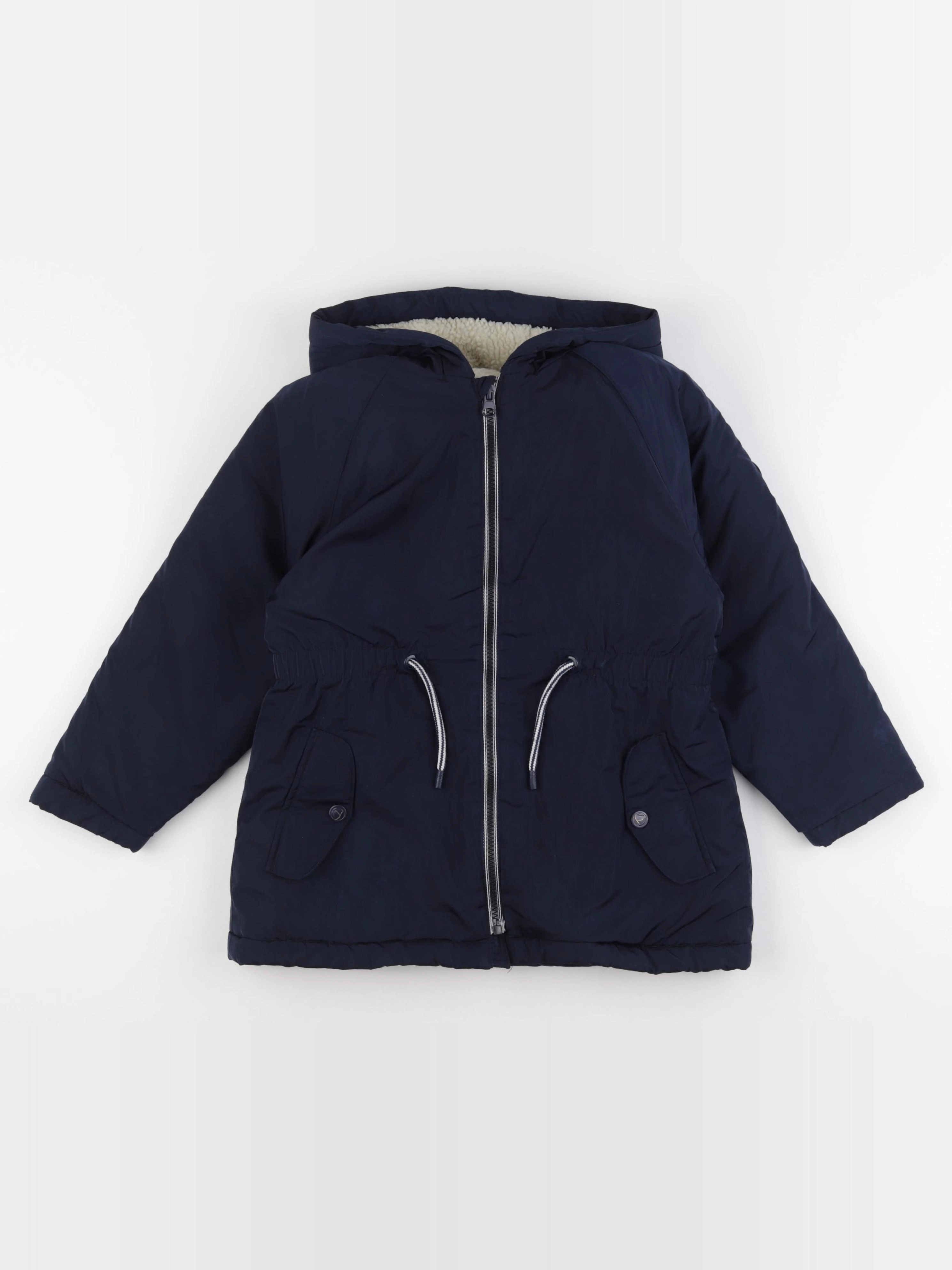 Petit Bateau - imperméable bleu - 8 ans
