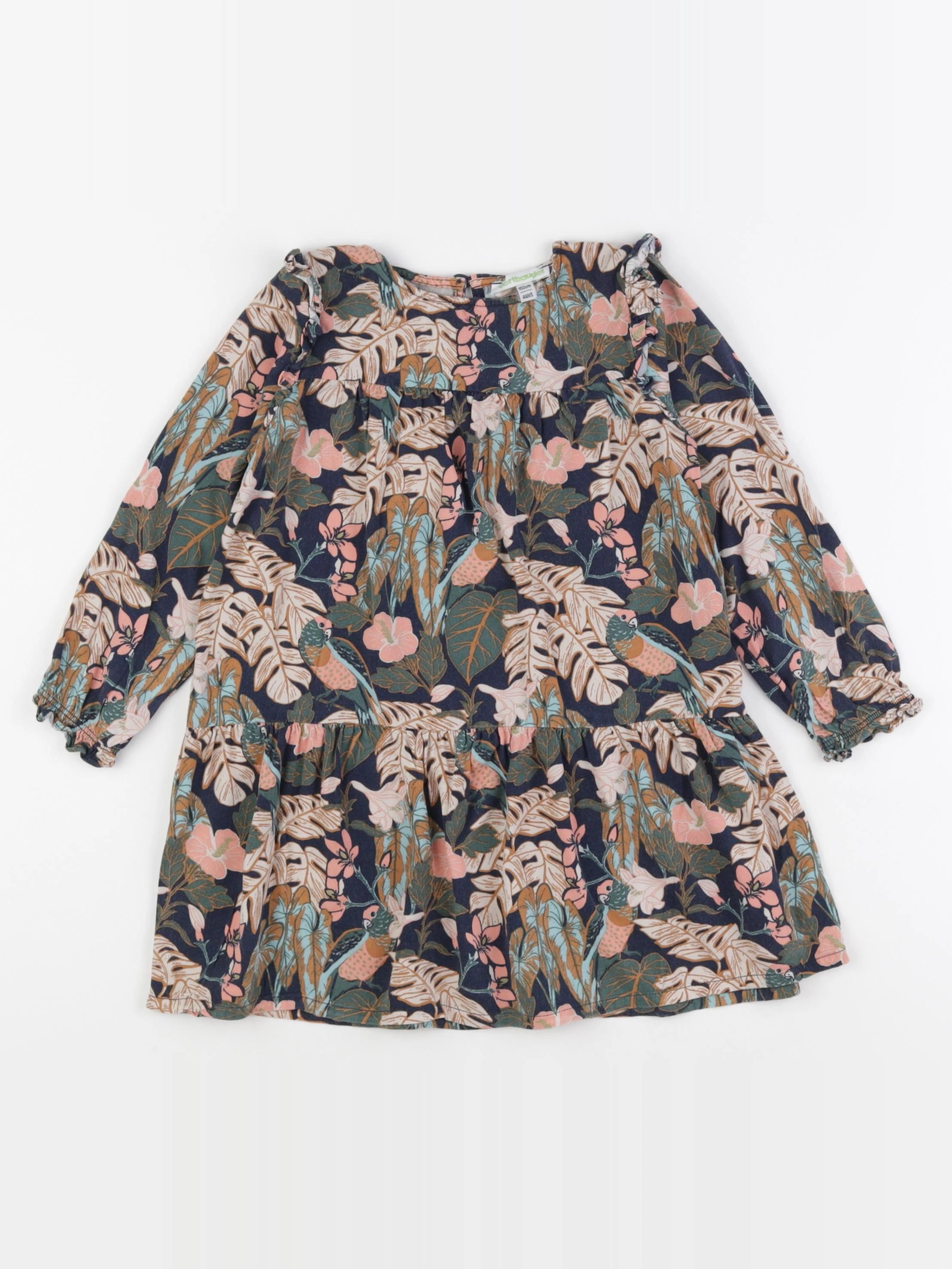 Vertbaudet - robe multicolore - 4 ans