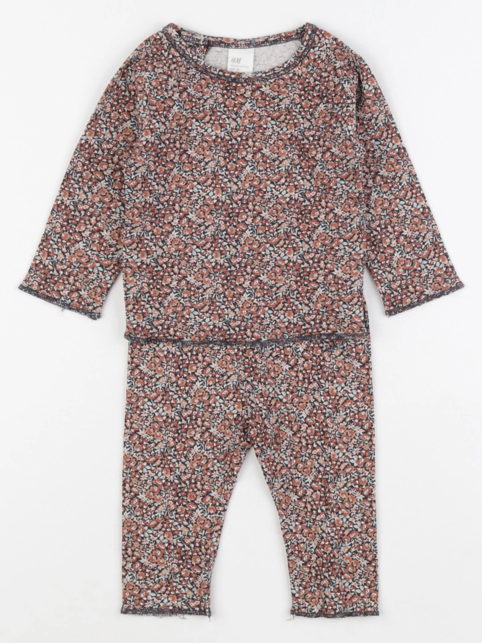 H&M - ensemble marron - 3/6 mois