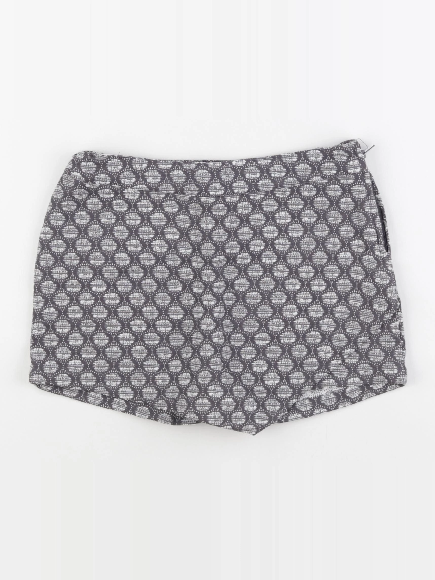 Vertbaudet - jupe short gris - 10 ans