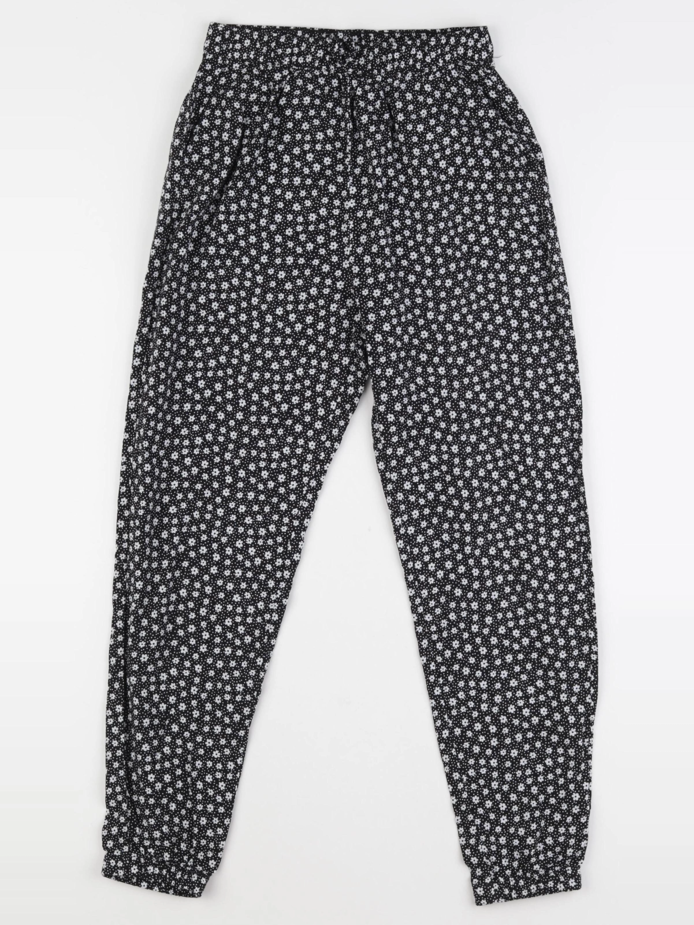 H&M - pantalon noir - 9/10 ans