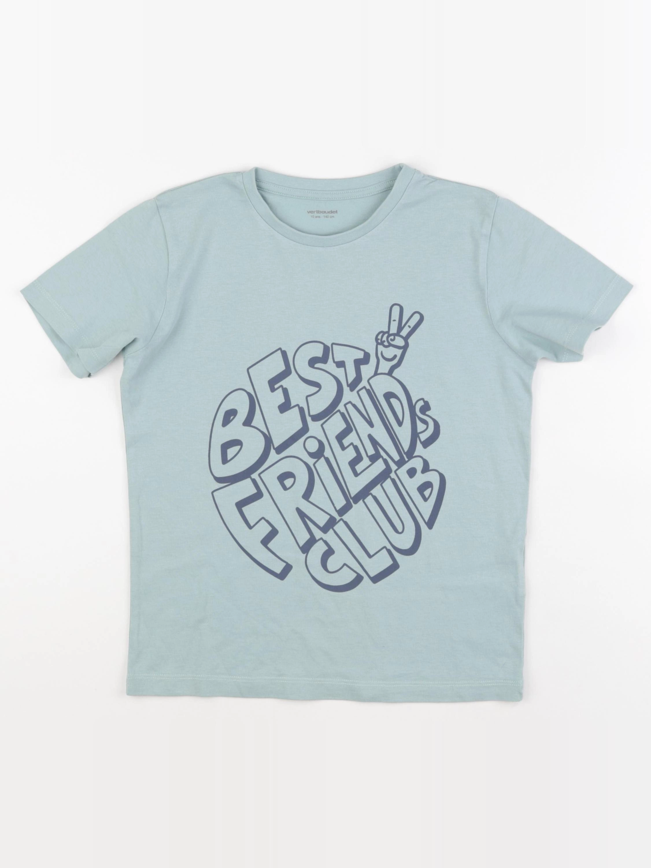 Vertbaudet - tee-shirt vert - 10 ans