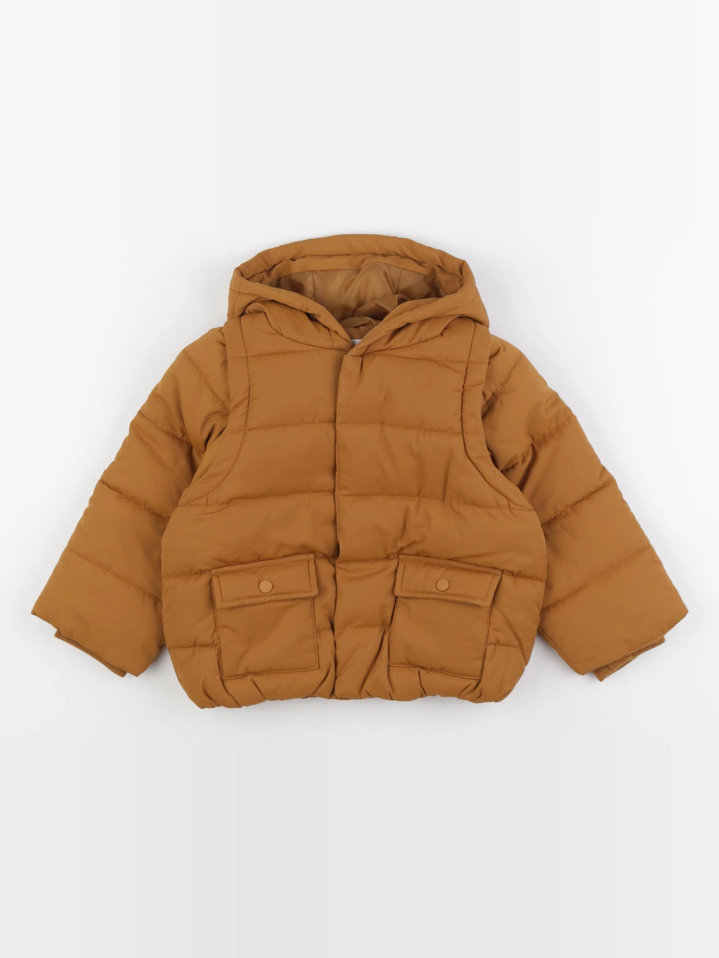 Vertbaudet - doudoune marron - 24 mois