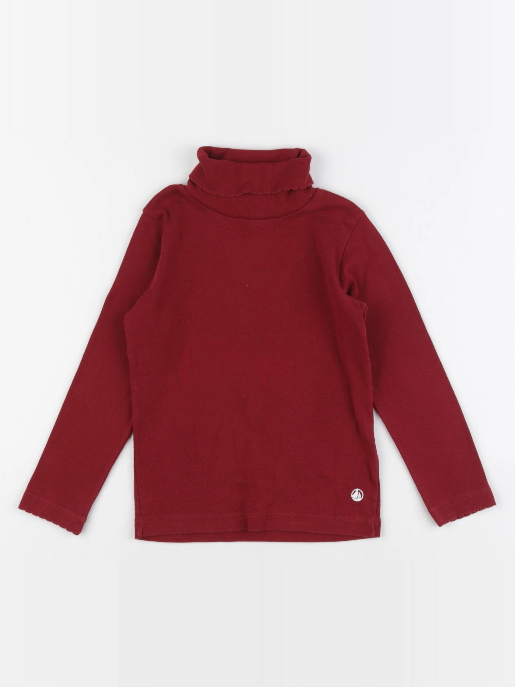Petit Bateau - sous-pull rouge - 4 ans