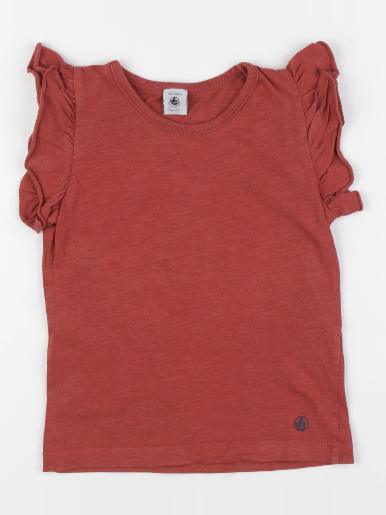 Petit Bateau - tee-shirt rouge - 5 ans