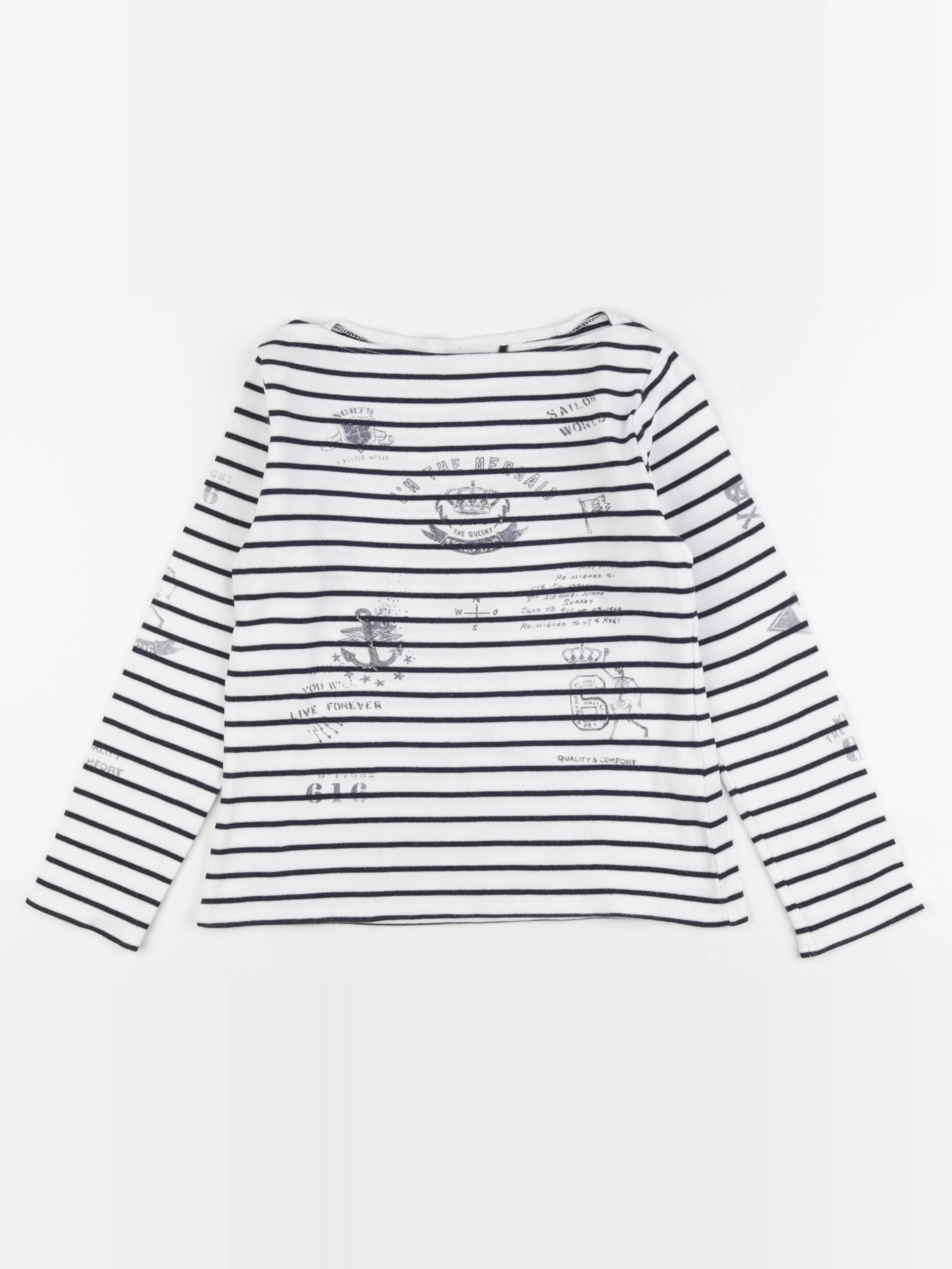 IKKS - tee-shirt blanc - 10 ans