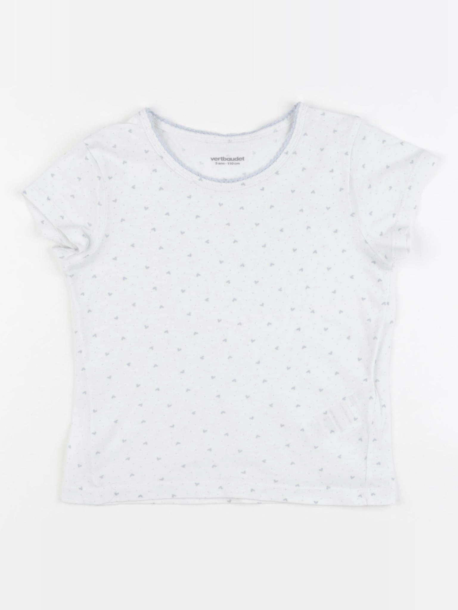 Vertbaudet - tee-shirt blanc - 5 ans