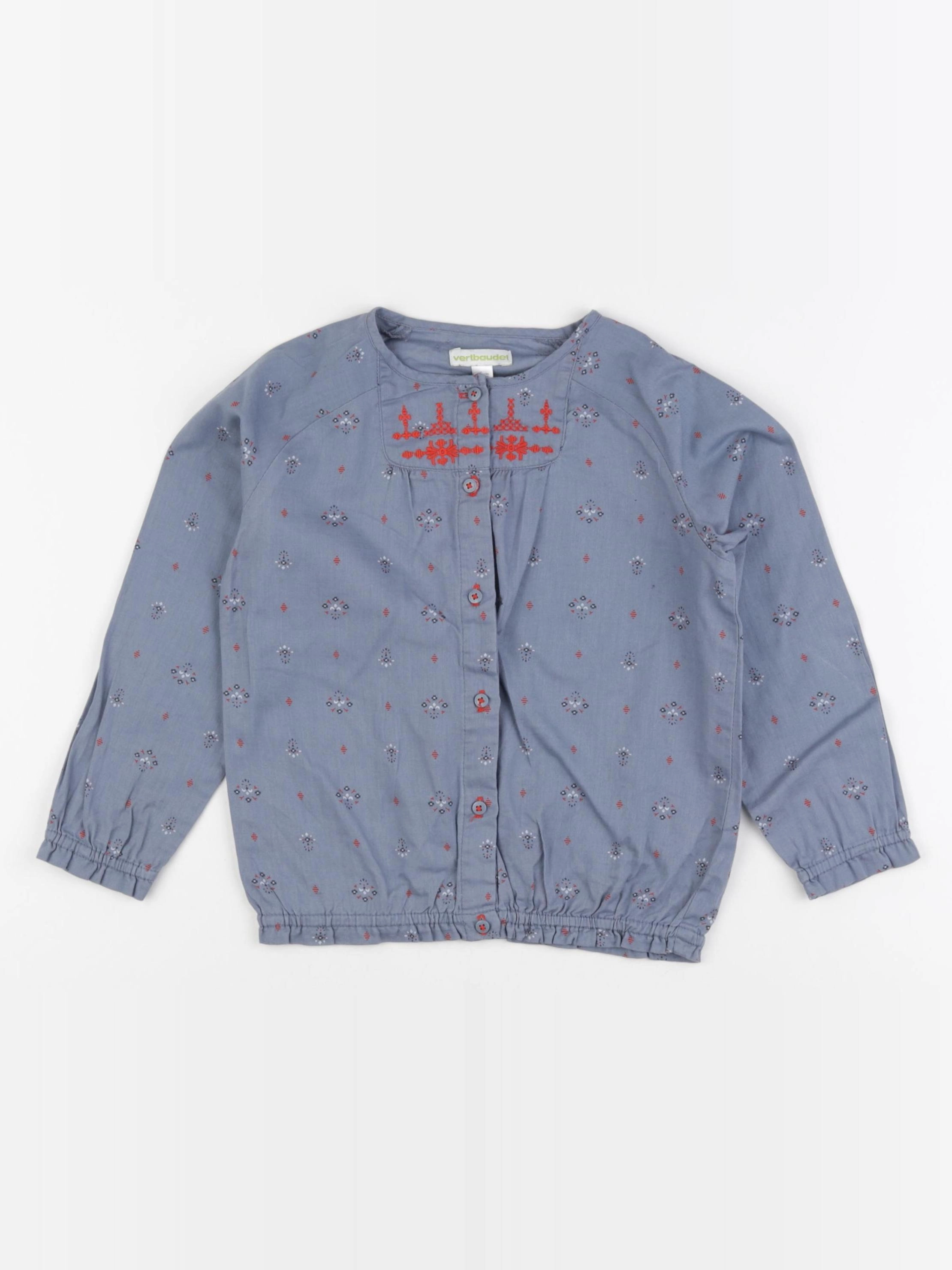 Vertbaudet - blouse bleu - 5 ans