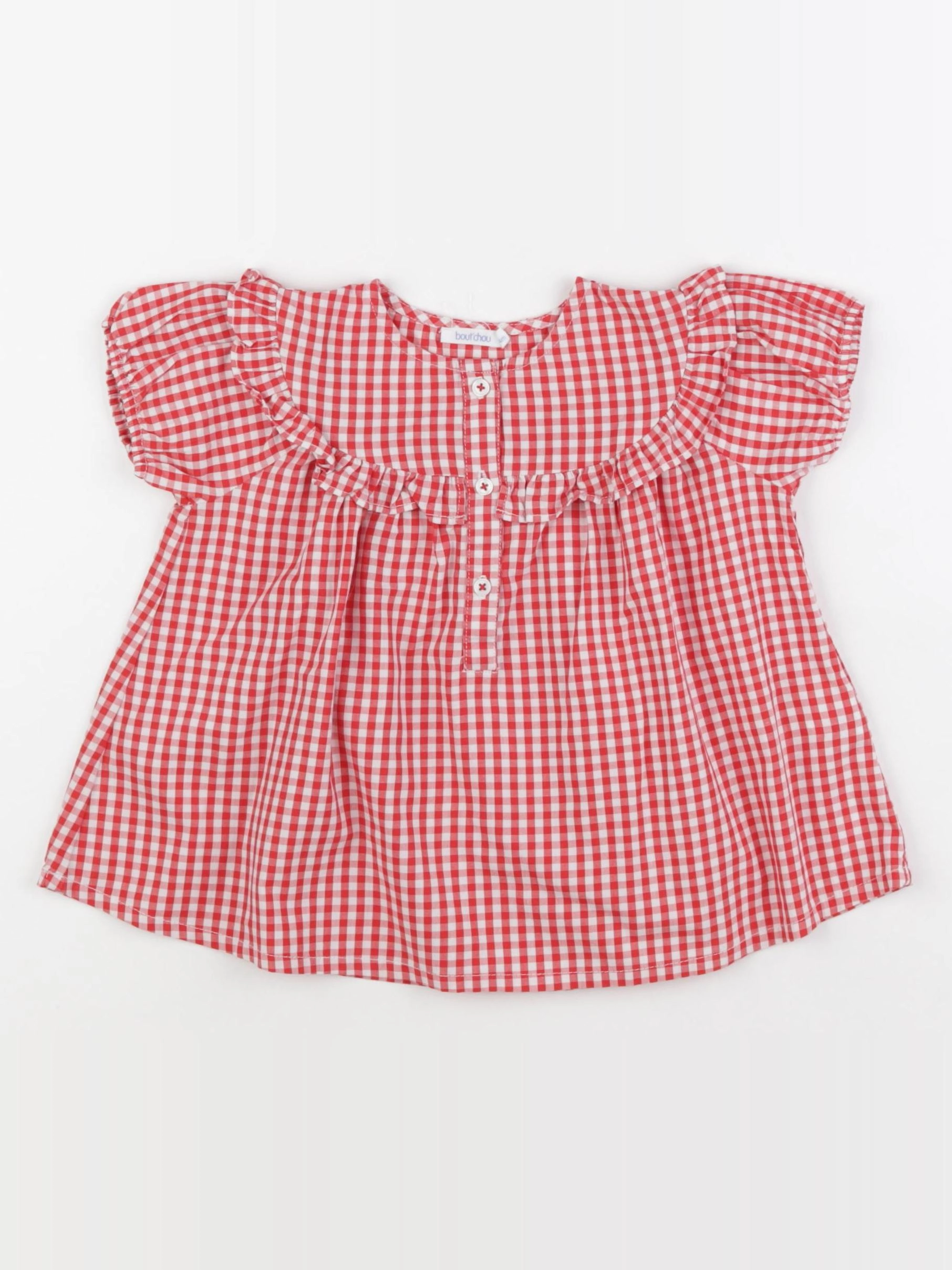 Boutchou - blouse rouge - 24 mois
